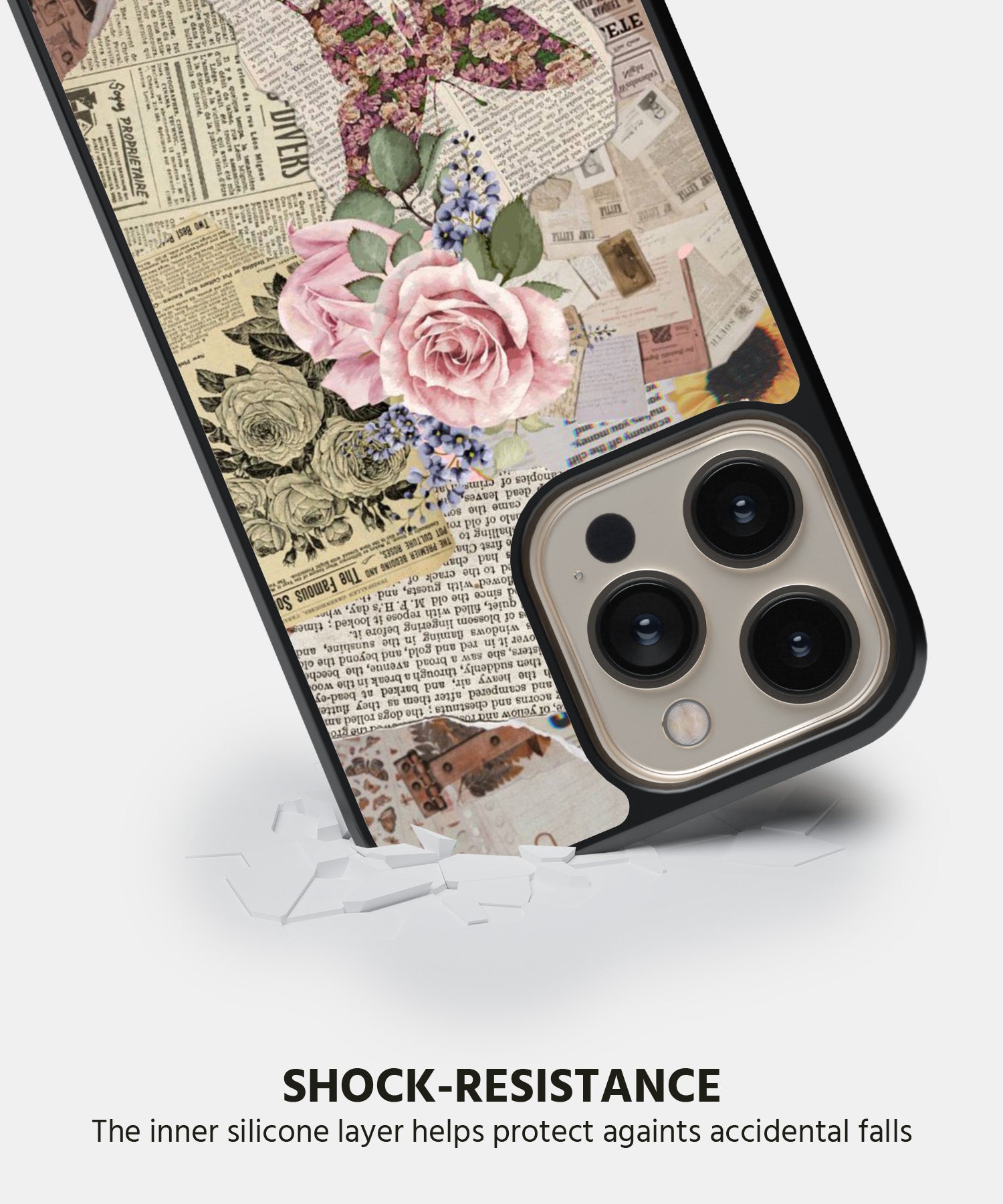 Flowers and Pages Mobile Back Cover