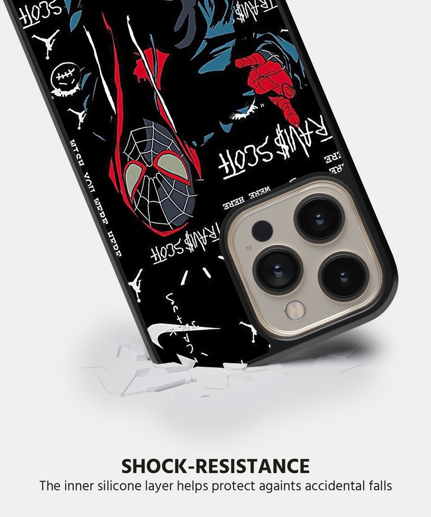 Black Spiderman Mobile Back Cover