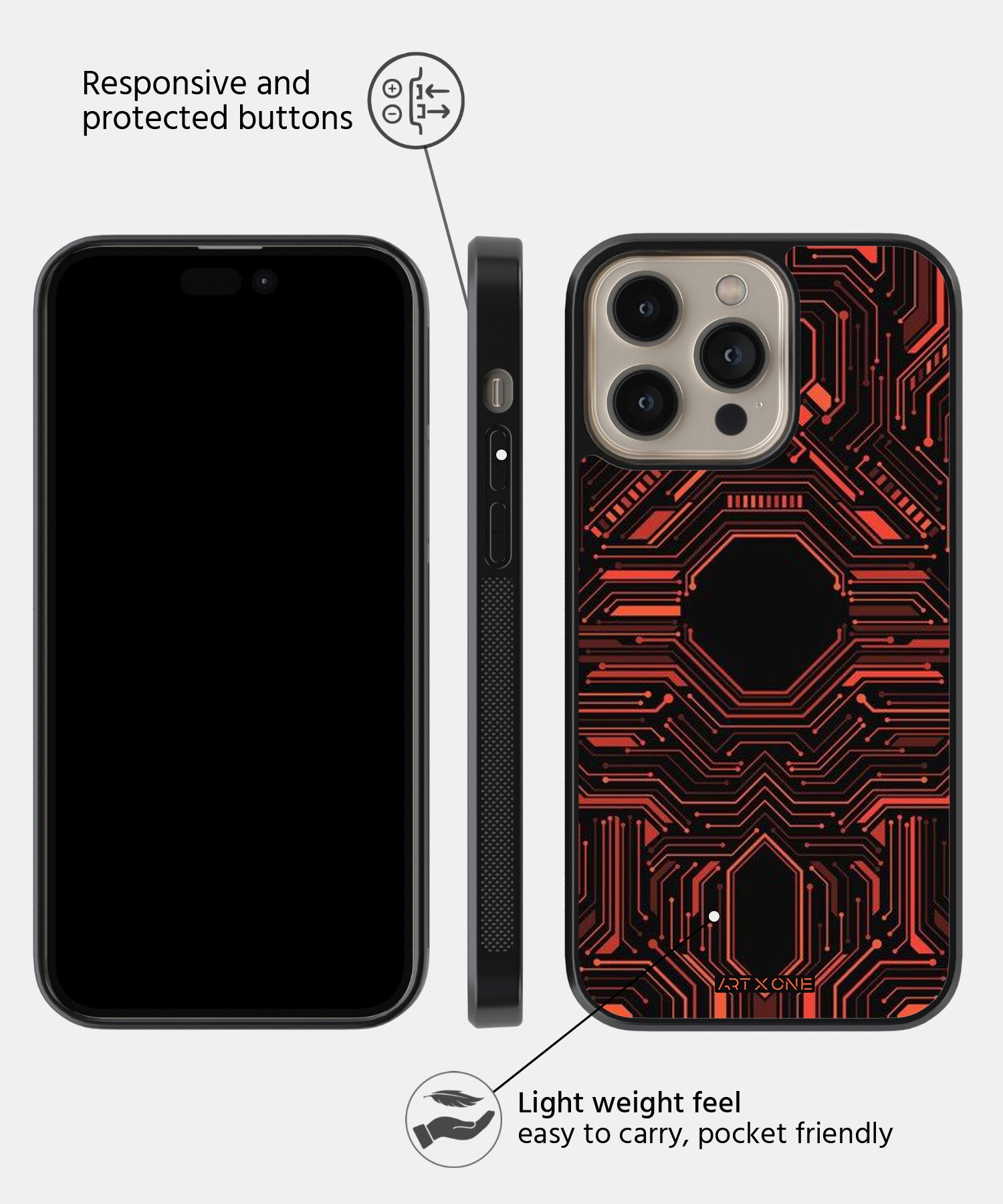 Abstract Futuristic Pattern Mobile Back Cover