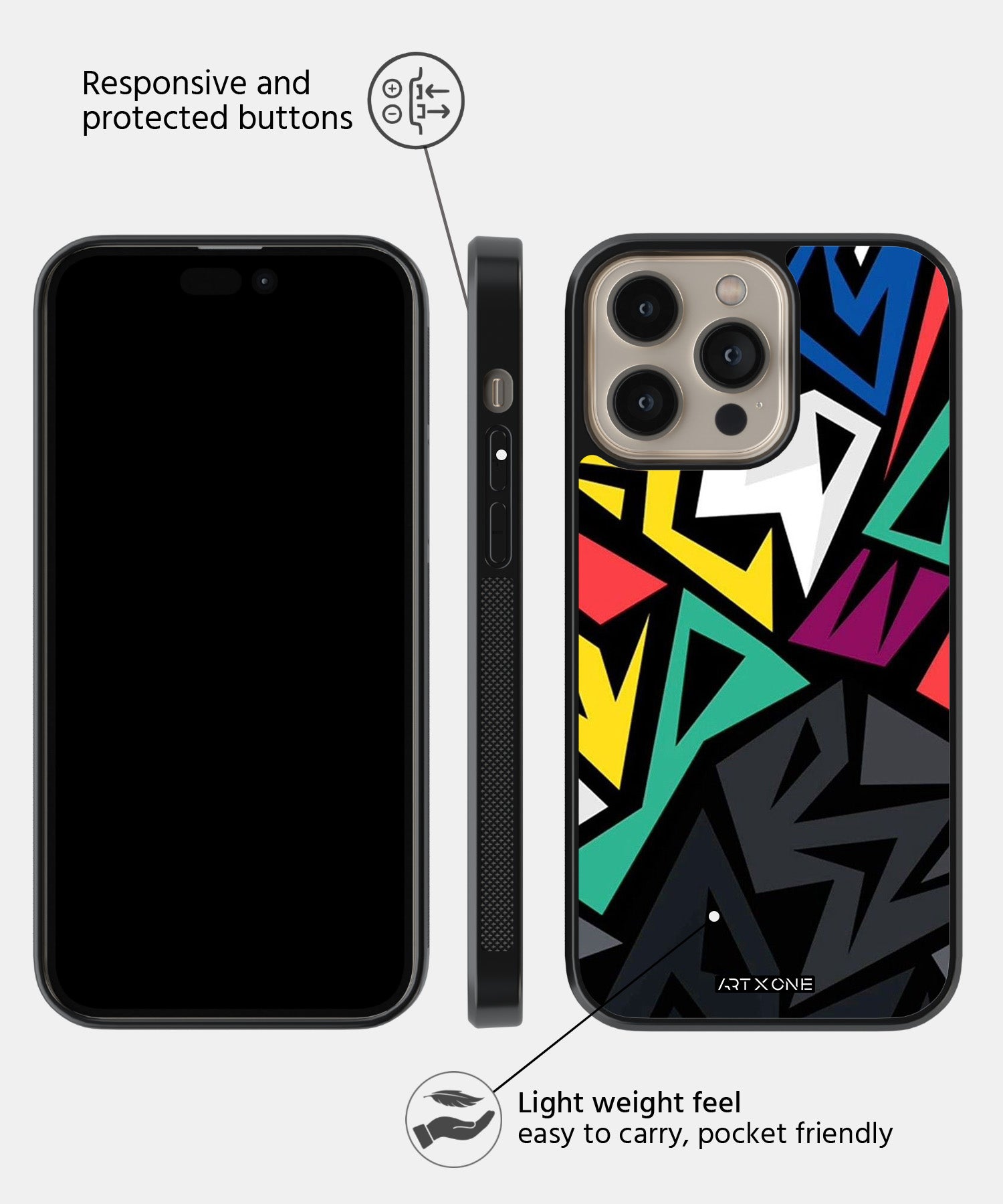 Abstract Colorful Geometric Pattern Mobile Back Cover