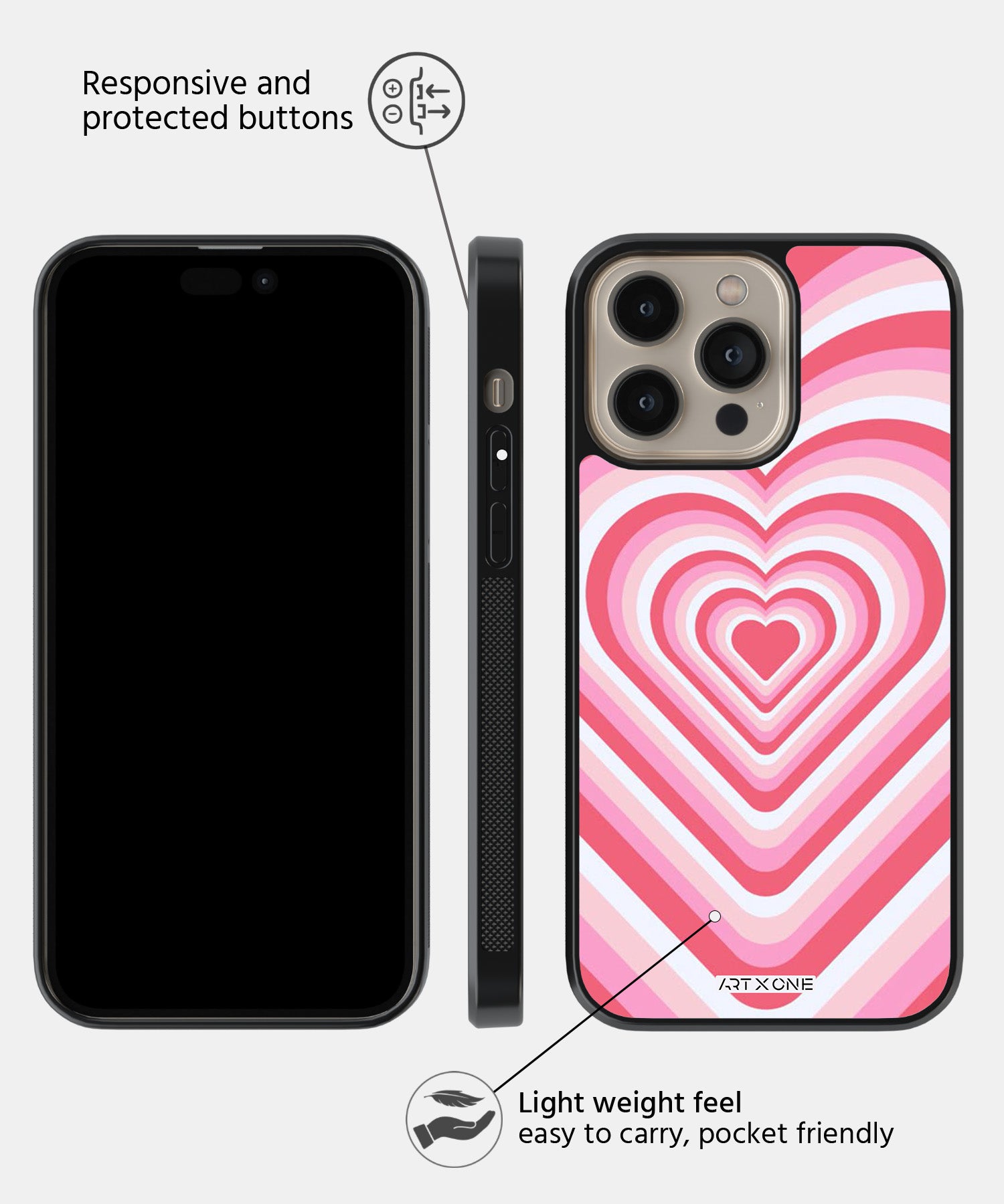 Pink Flare Heart Y2K