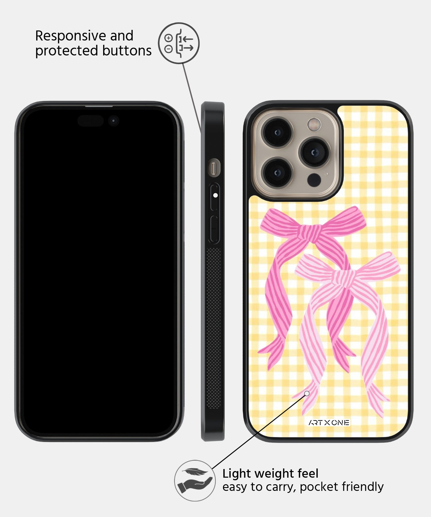 Lemonade Bows Mobile Back Cover