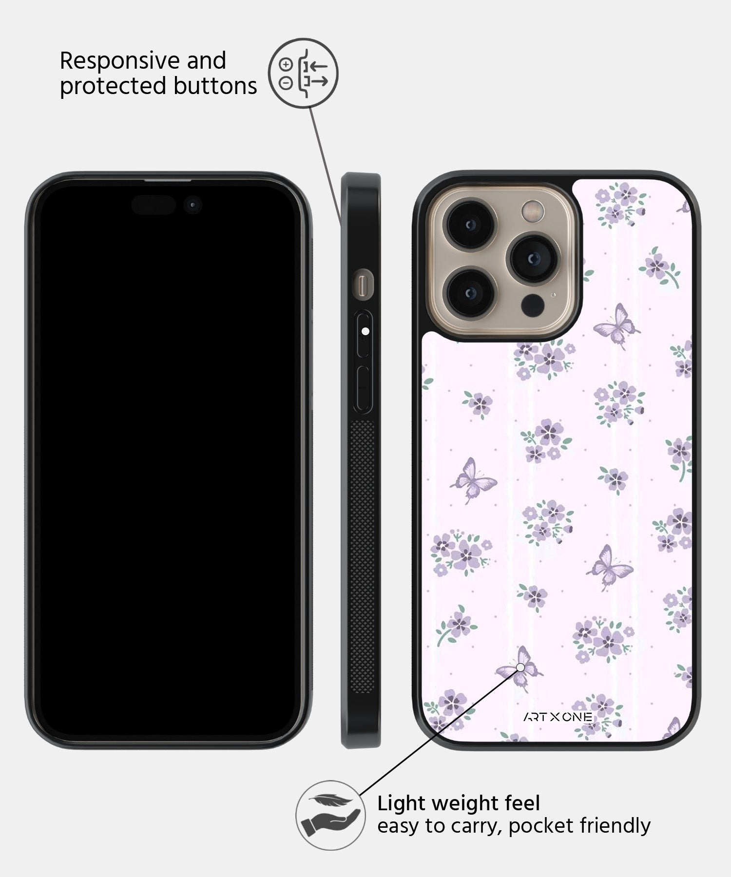 Flutter Bloom Mobile Back Cover