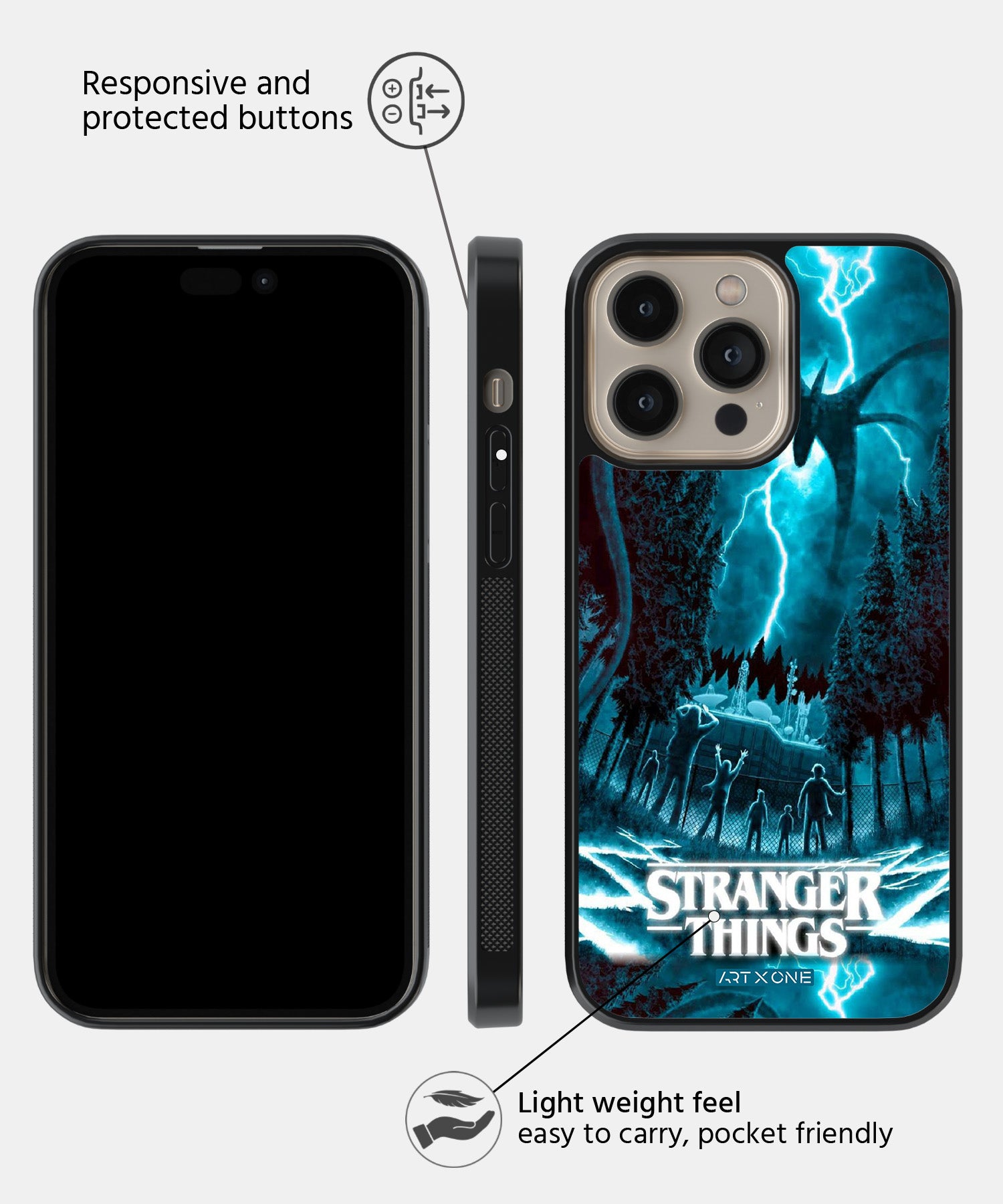 Stranger Things Netflix Mobile Back Cover