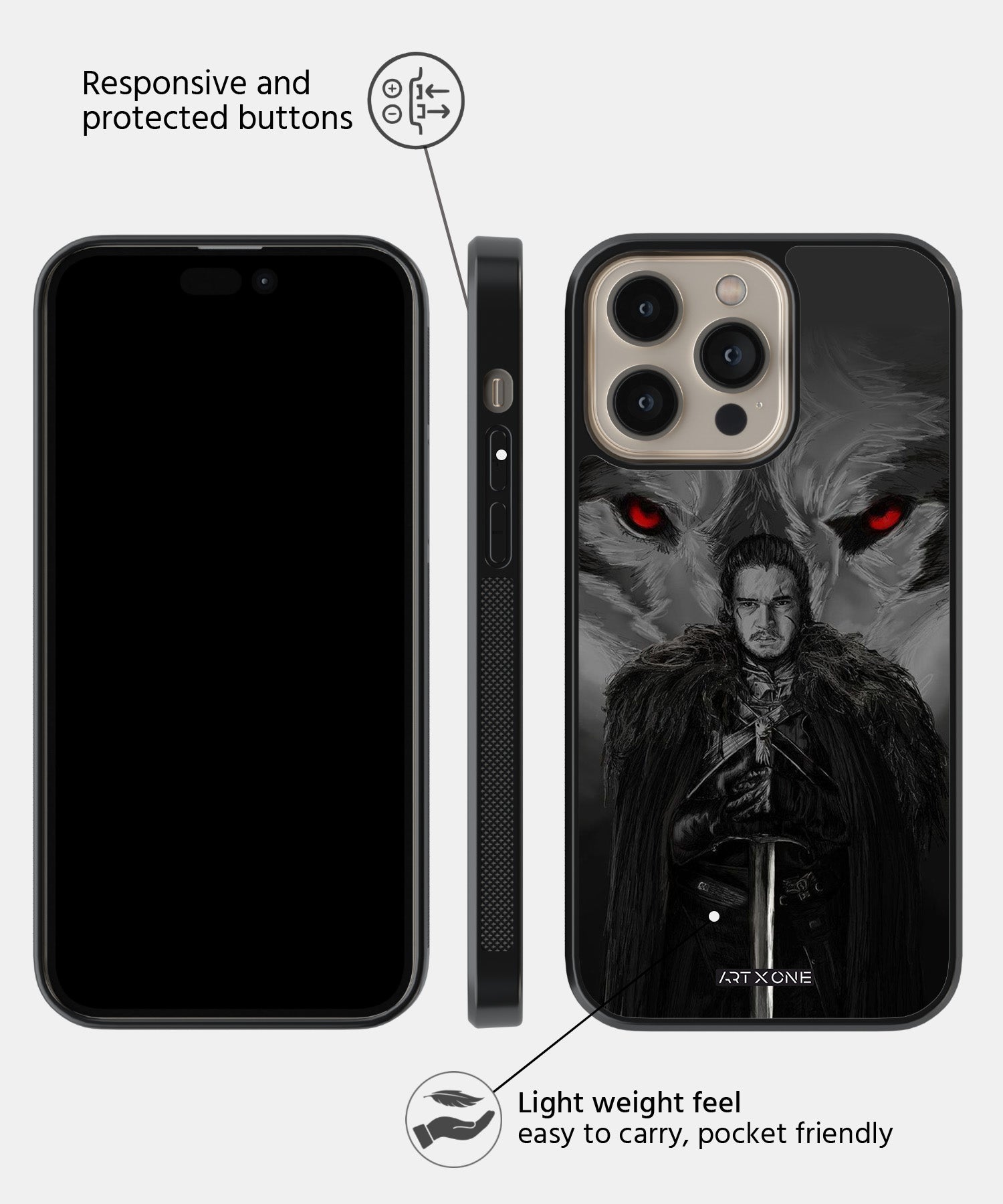 Game of Thrones Jon Snow Mobile Back Cover