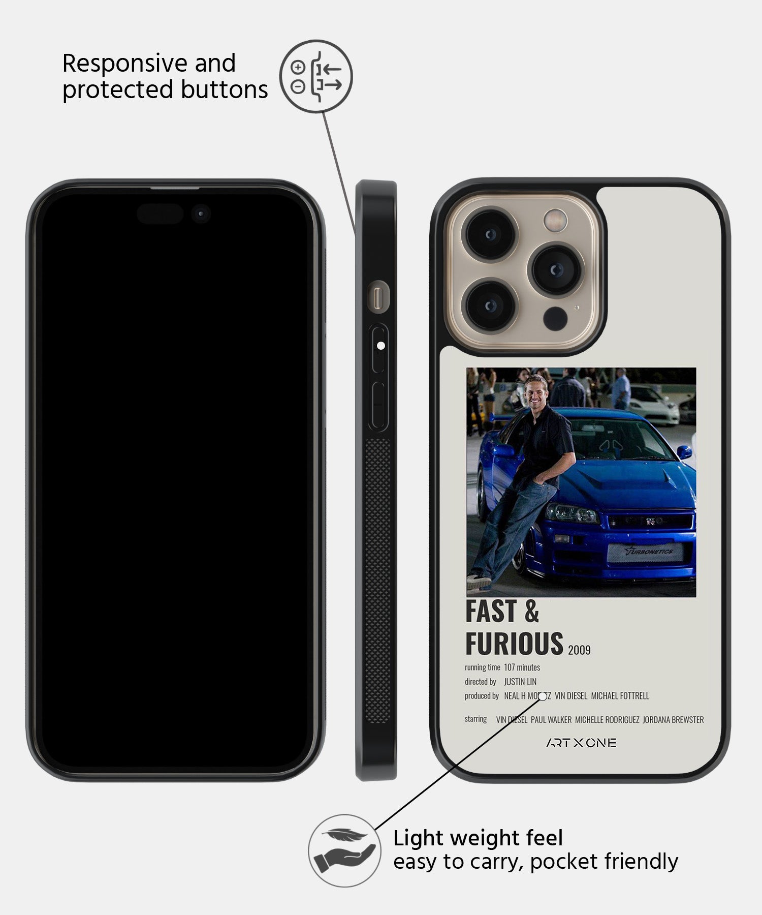 Fast and Furious Mobile Back Cover