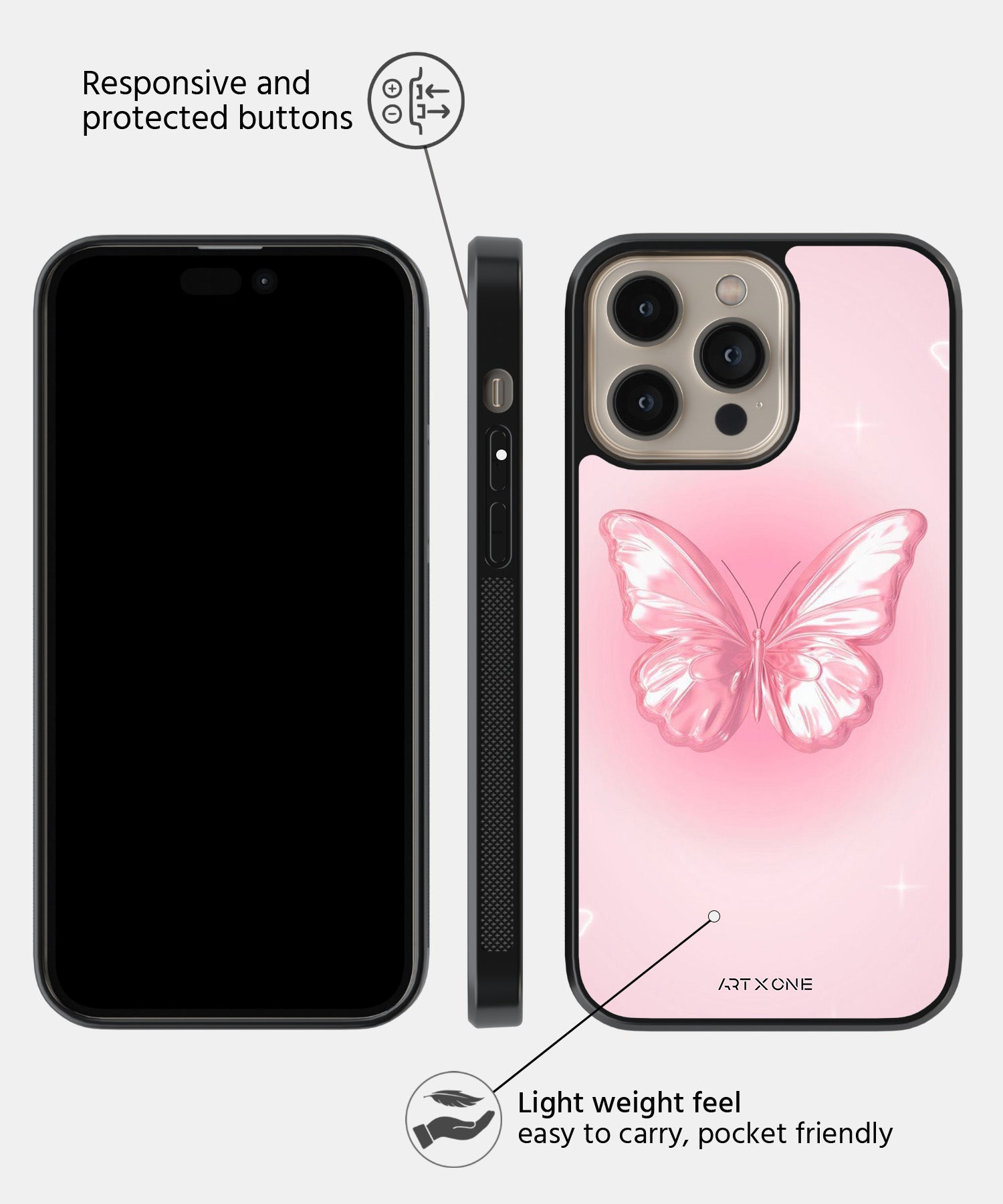 Glasswing Glow Mobile Back Cover