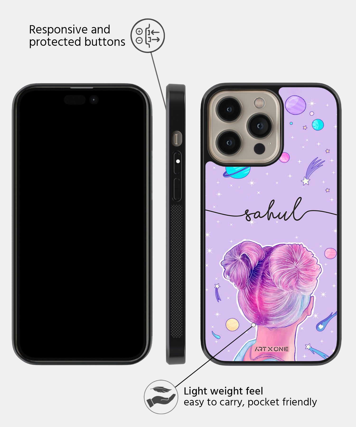 Admiring Galaxy  Mobile Back  Cover