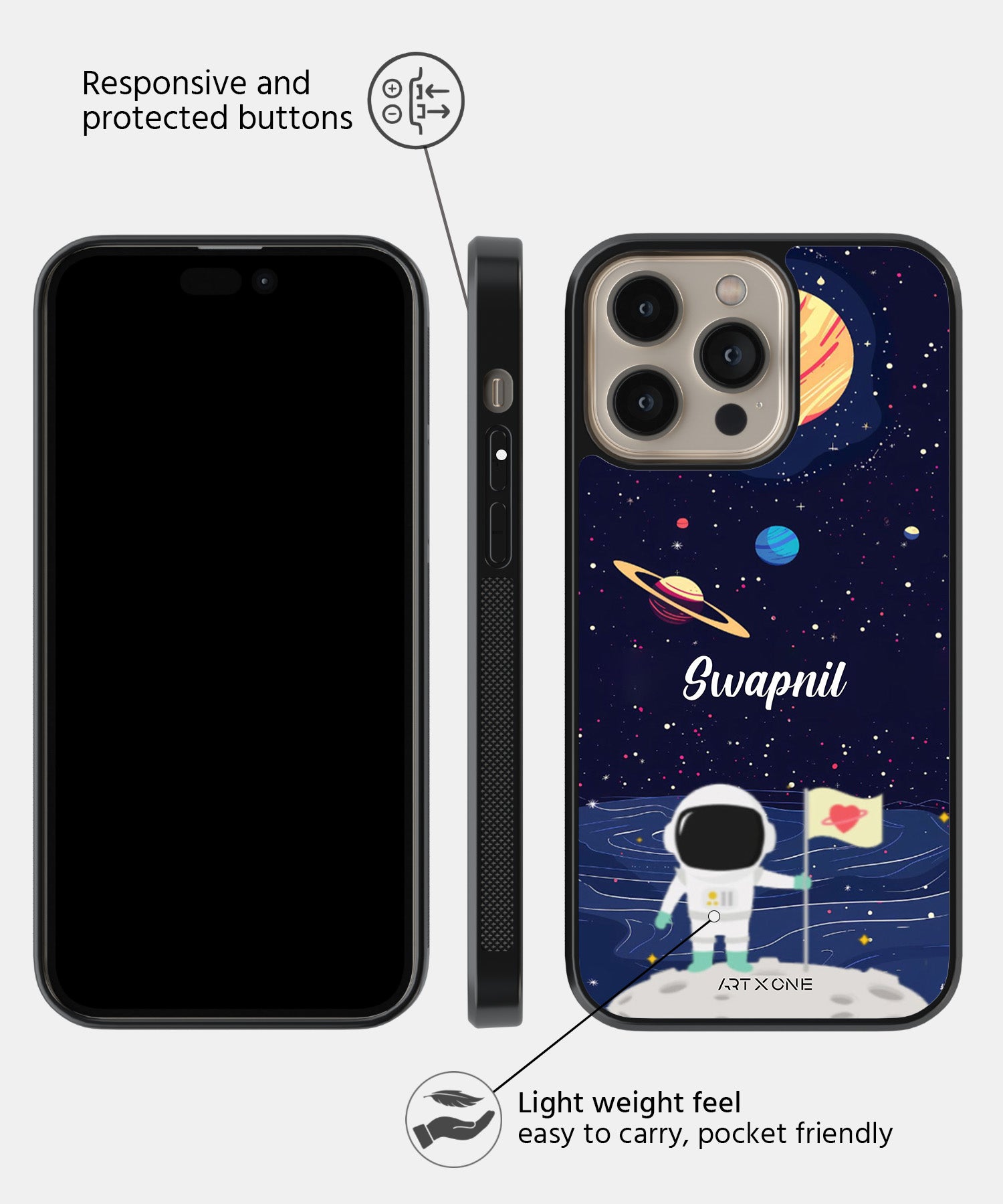Astronaut In Space Mobile Back Cover