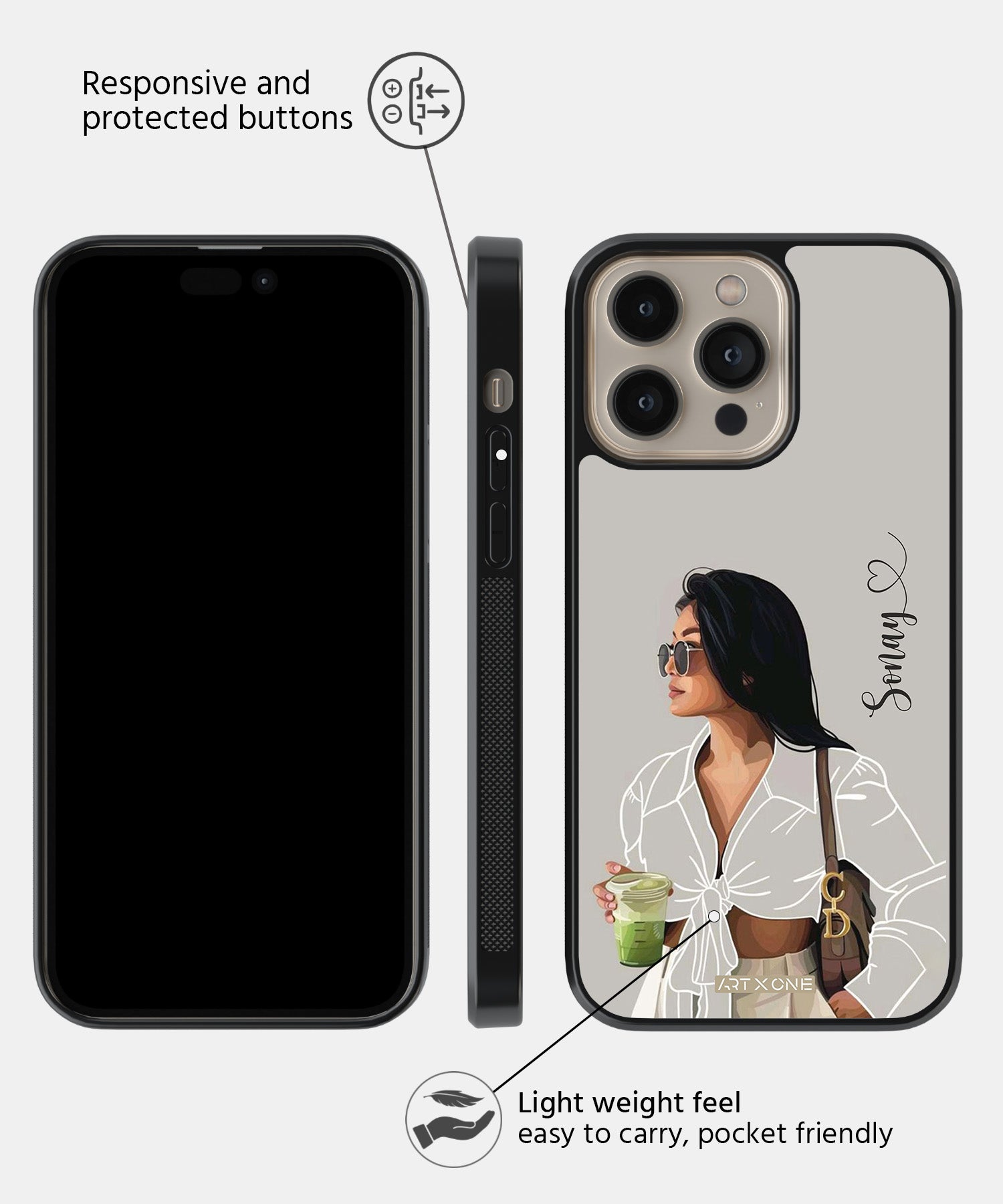 Claude Girl  Mobile Back Cover