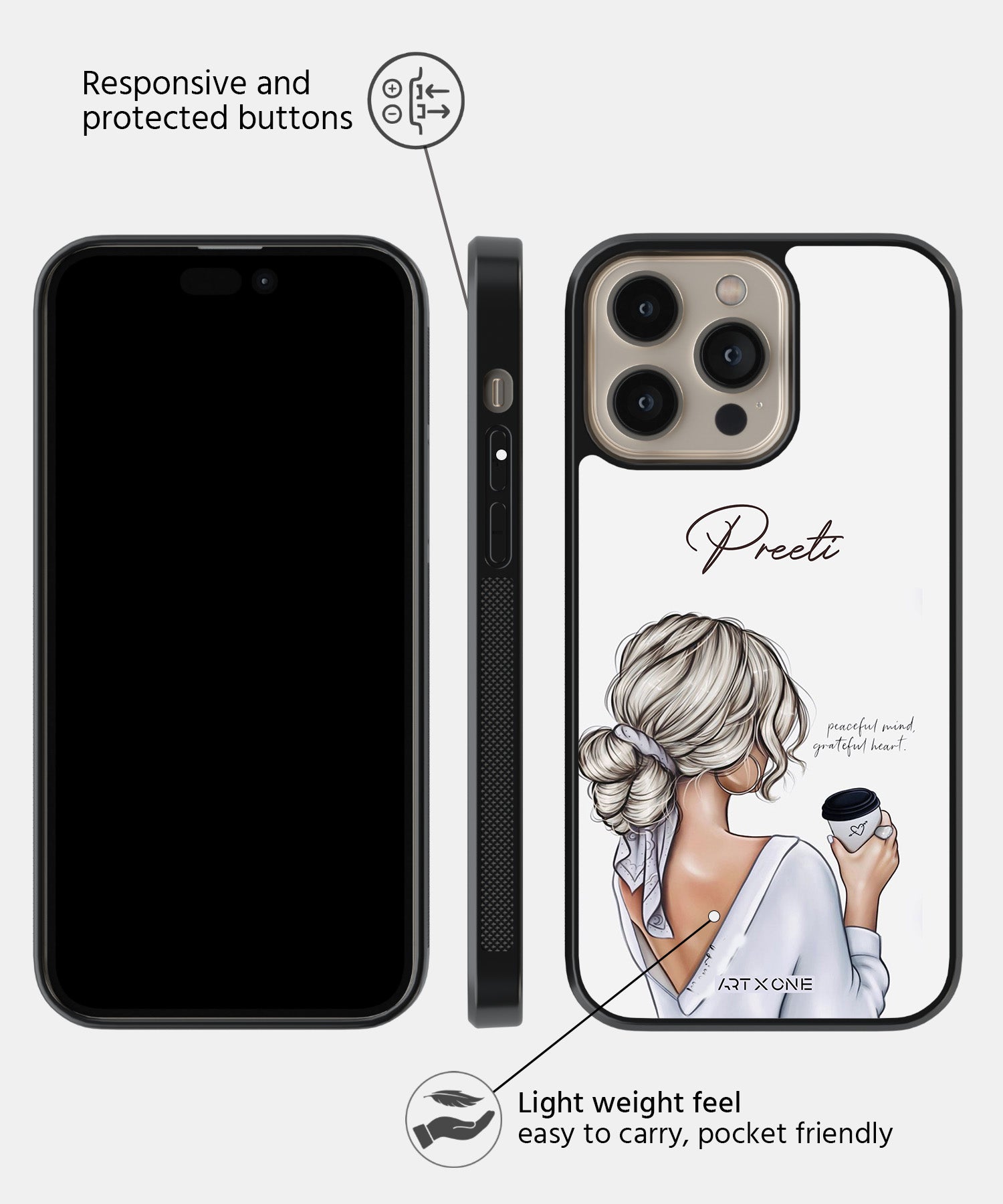 Grateful Girl Mobile Back Cover