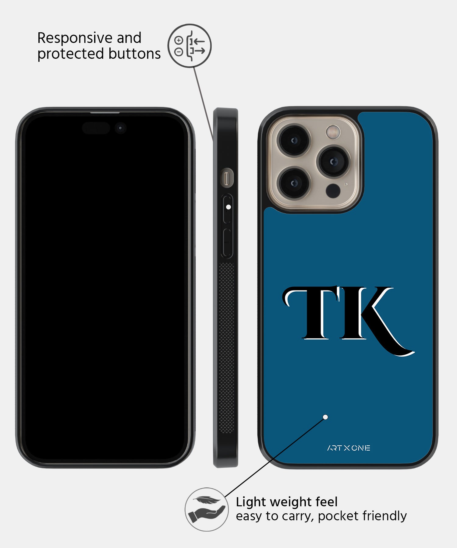 Stylish Blue Mobile Back Cover
