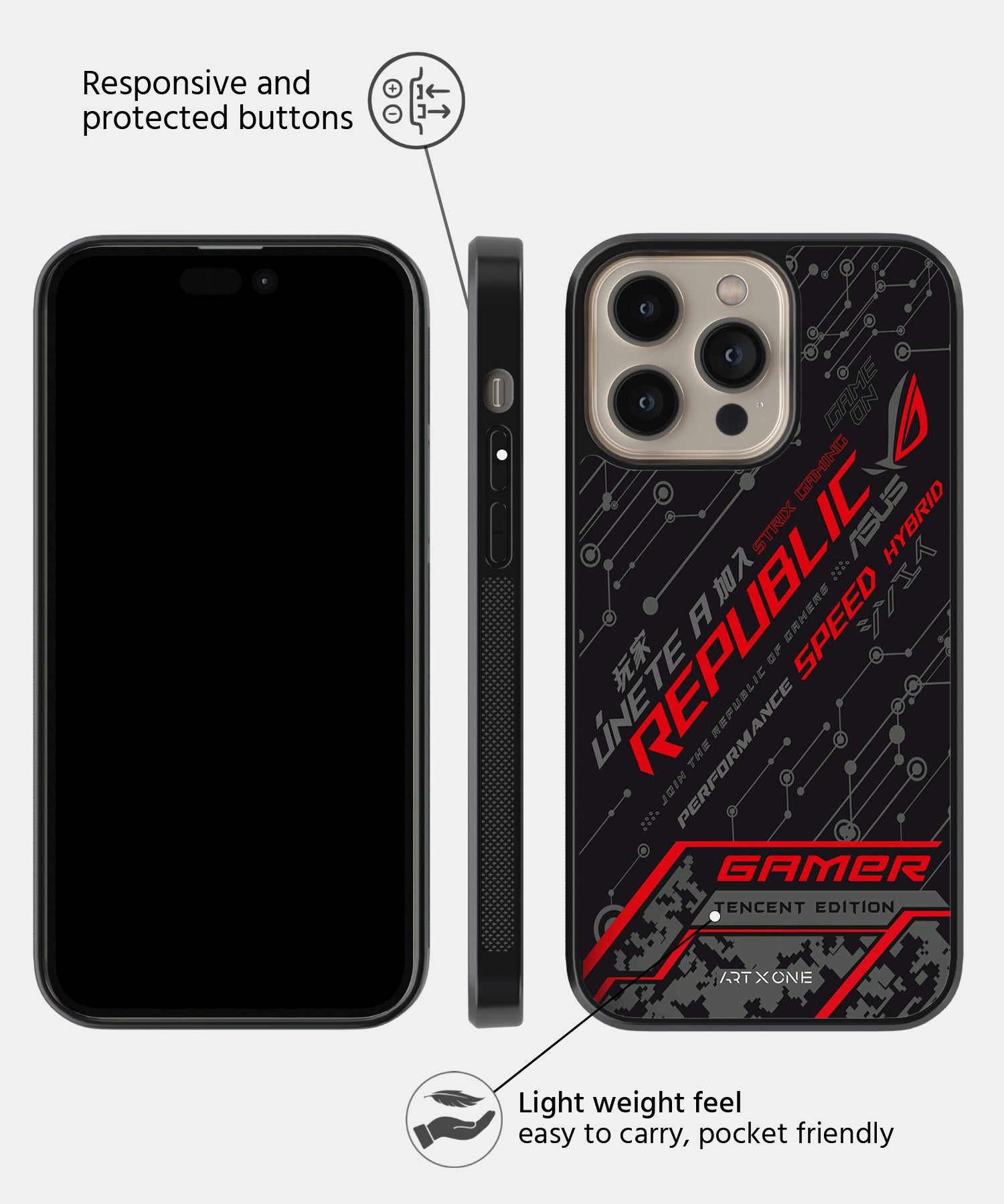 Republic of Gamer Mobile Back Cover