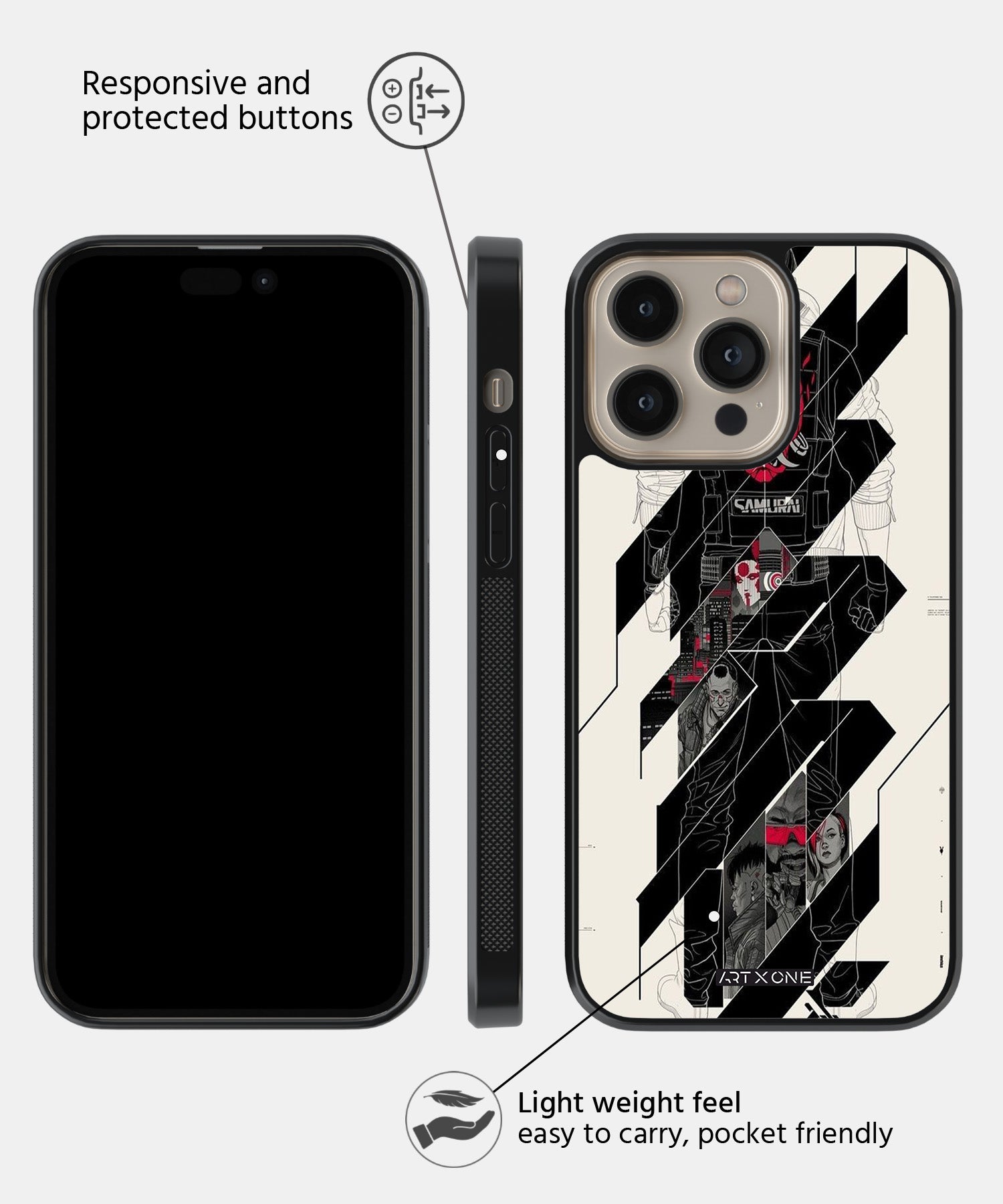 Samurai Mobile Back Cover