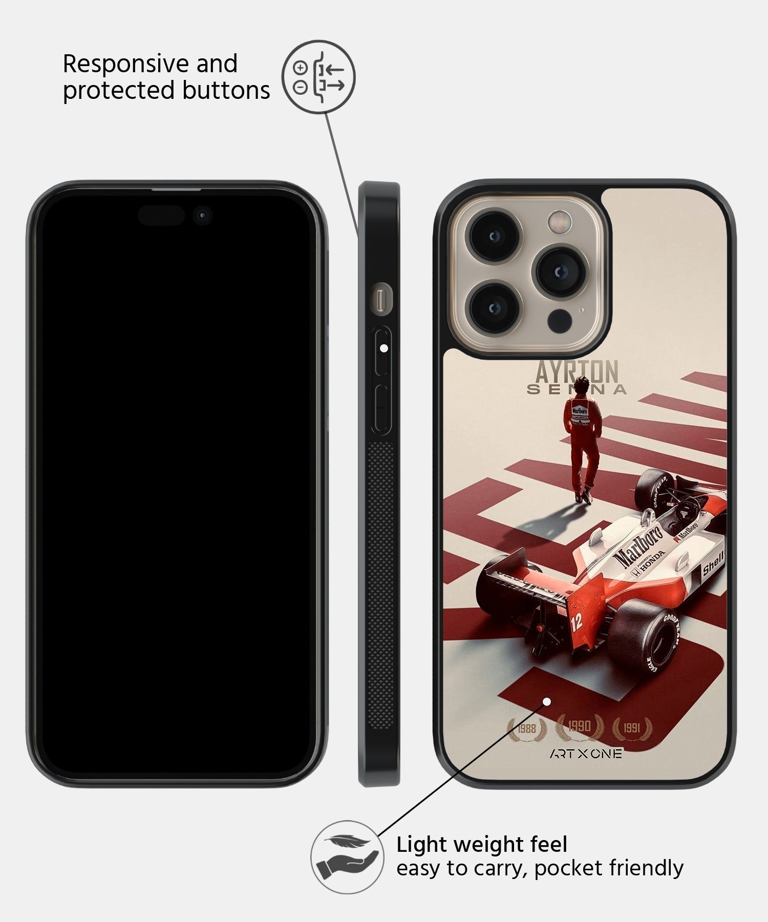 Ayrton Senna Mobile Back Cover