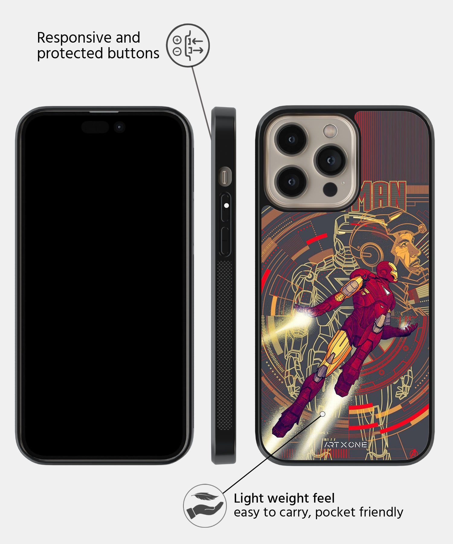 Iron Man Mobile Back Cover