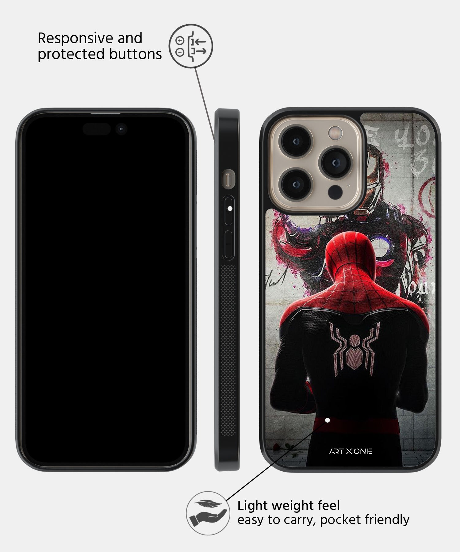 Iron Man X Spiderman Mobile Back Cover