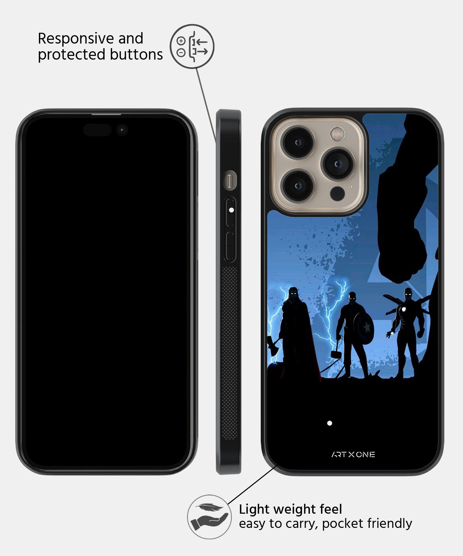Marvel Trinity Mobile Back Cover