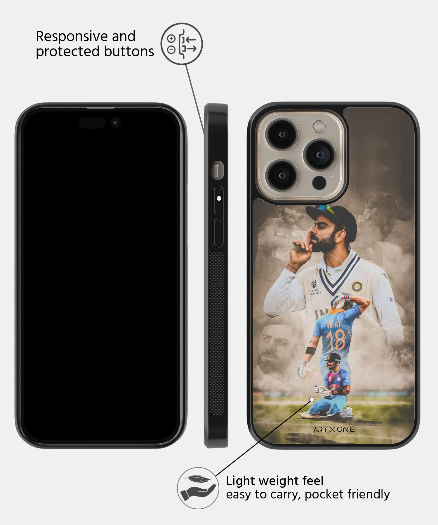 Kohli Mobile Back Cover