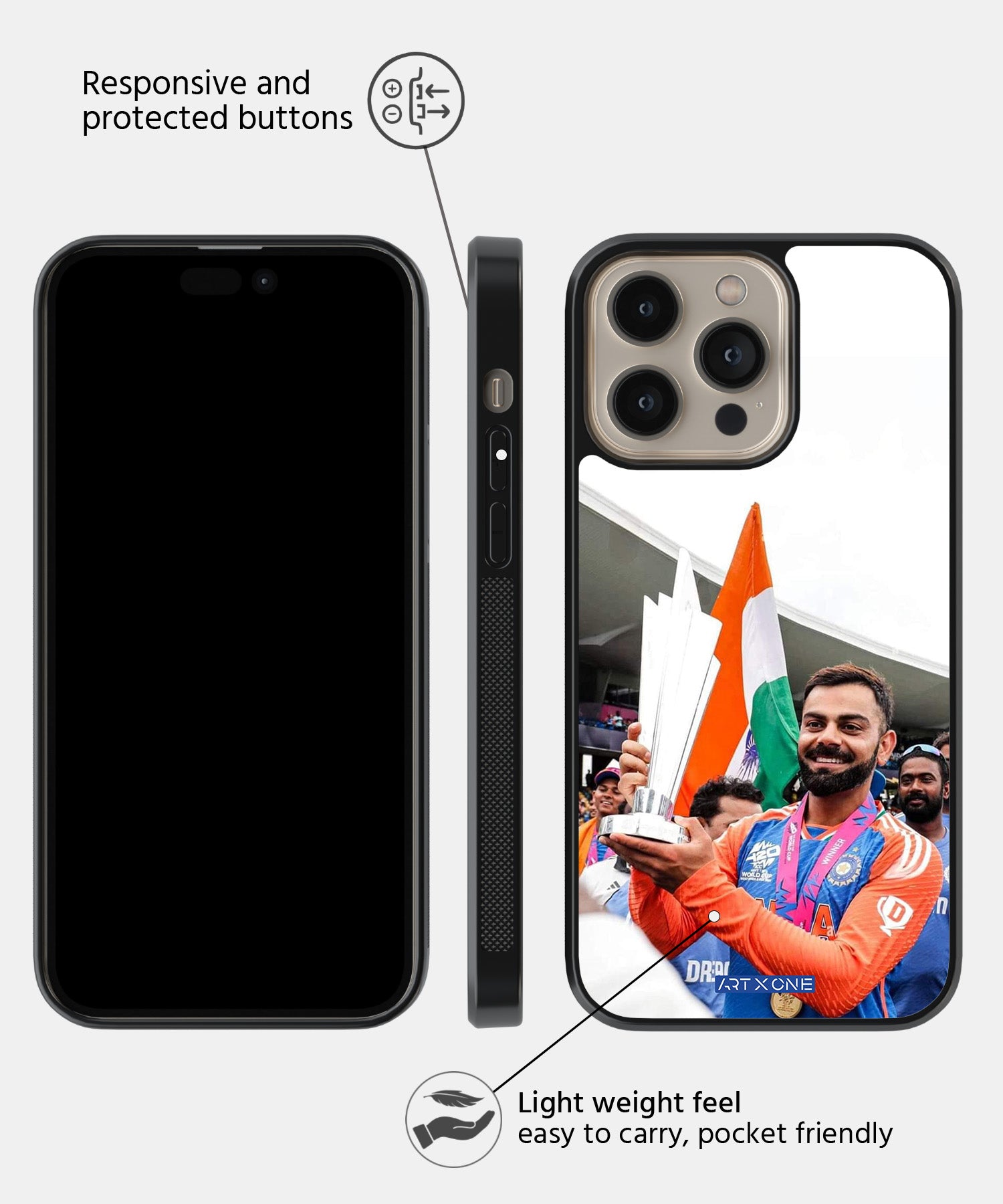 Virat Kohli T20 Champion Mobile Back Cover