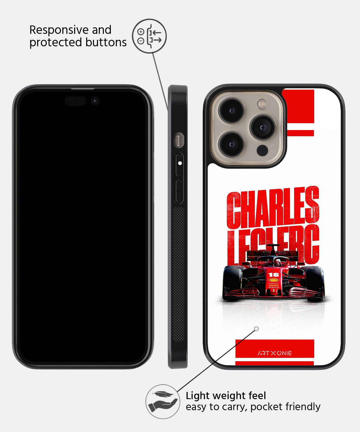 Charles Leclerc Mobile Back Cover