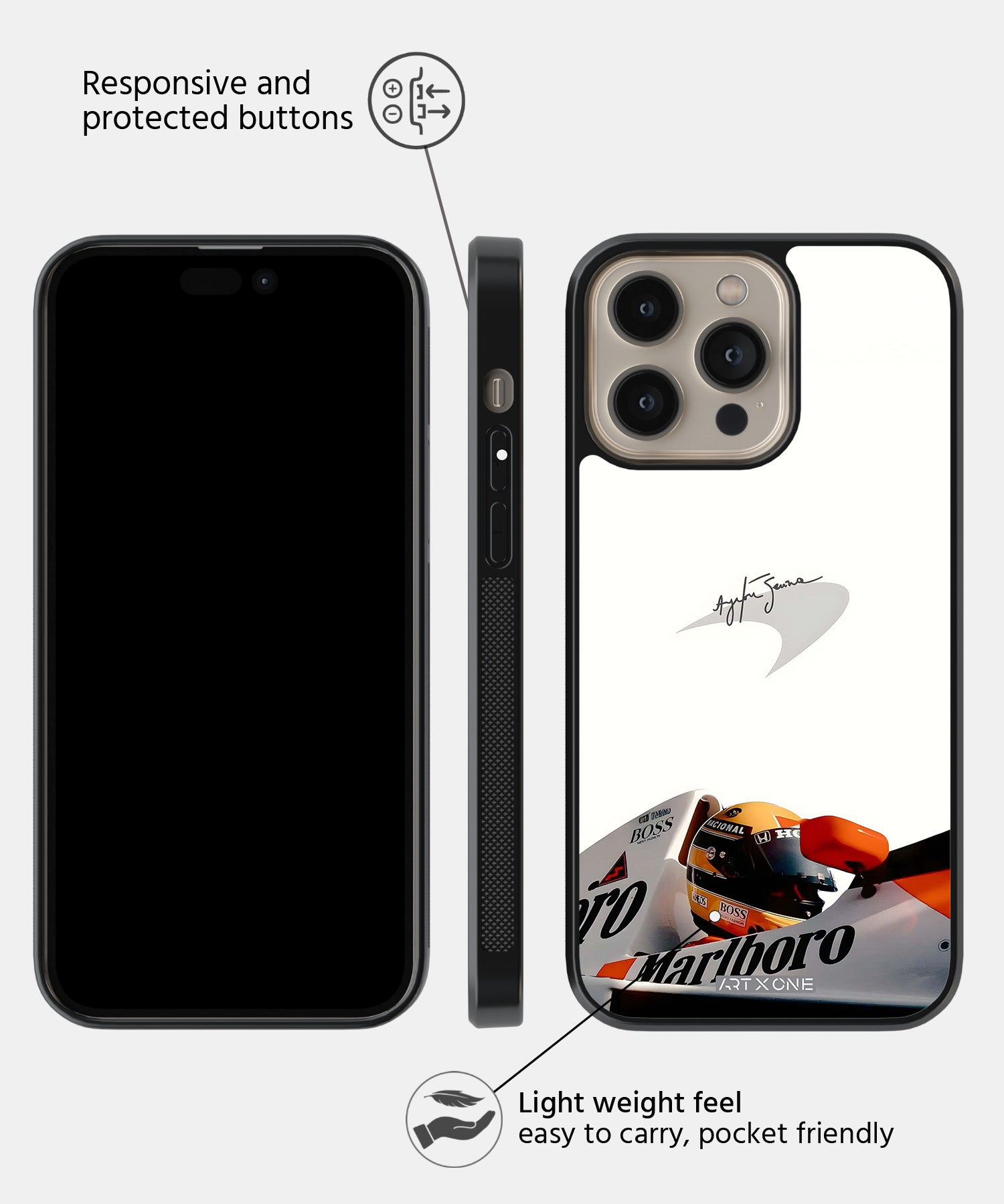 Ayrton Senna Malboro Mobile Back Cover