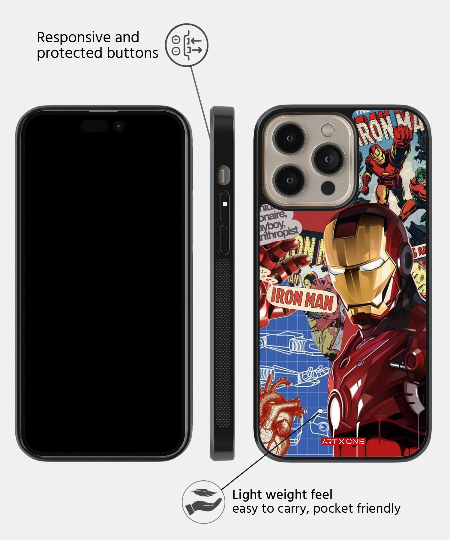 Iron Man Originals Mobile Back Cover