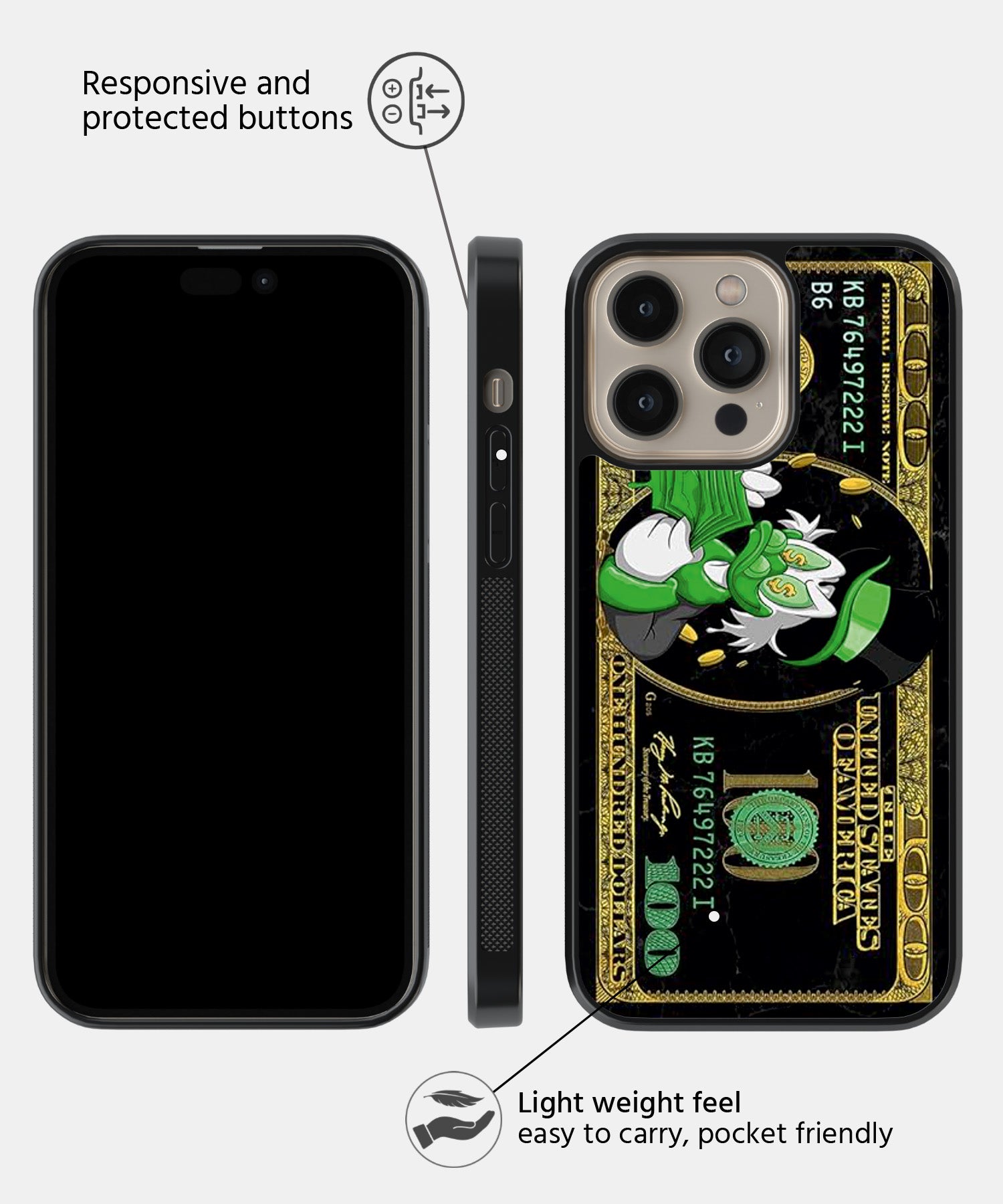 Donald Duck Vinatge Mobile Back Cover
