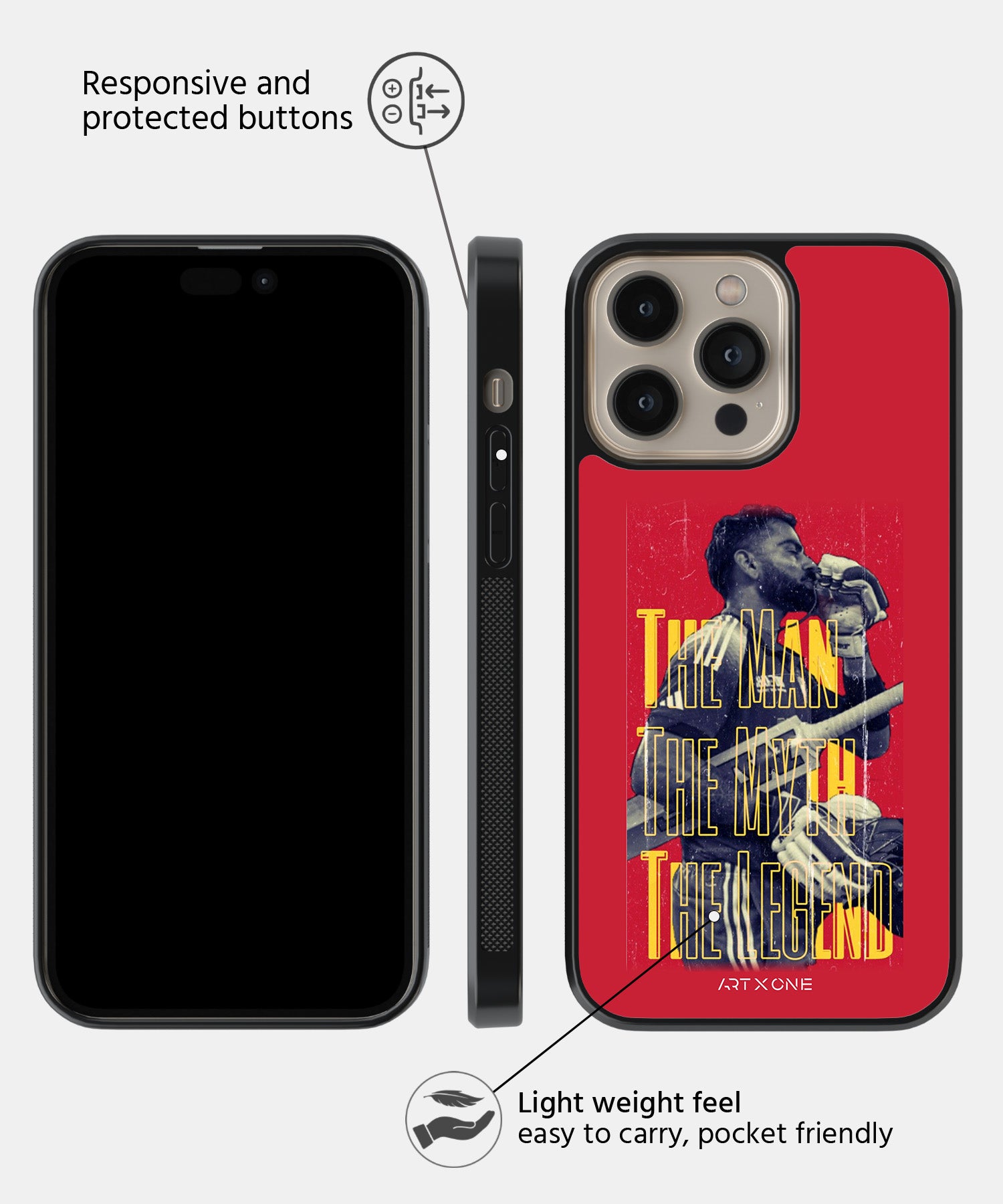 King Kohli Mobile Back Cover