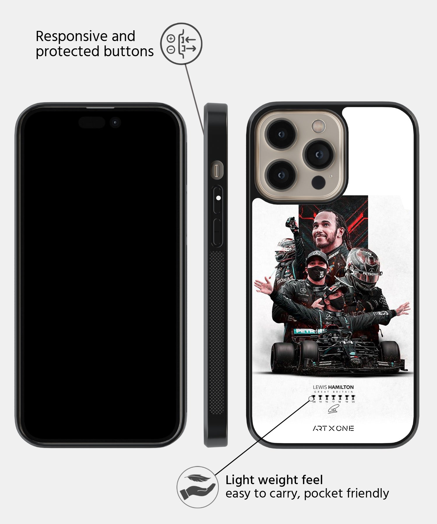 Lewis Hamilton Mobile Back Cover