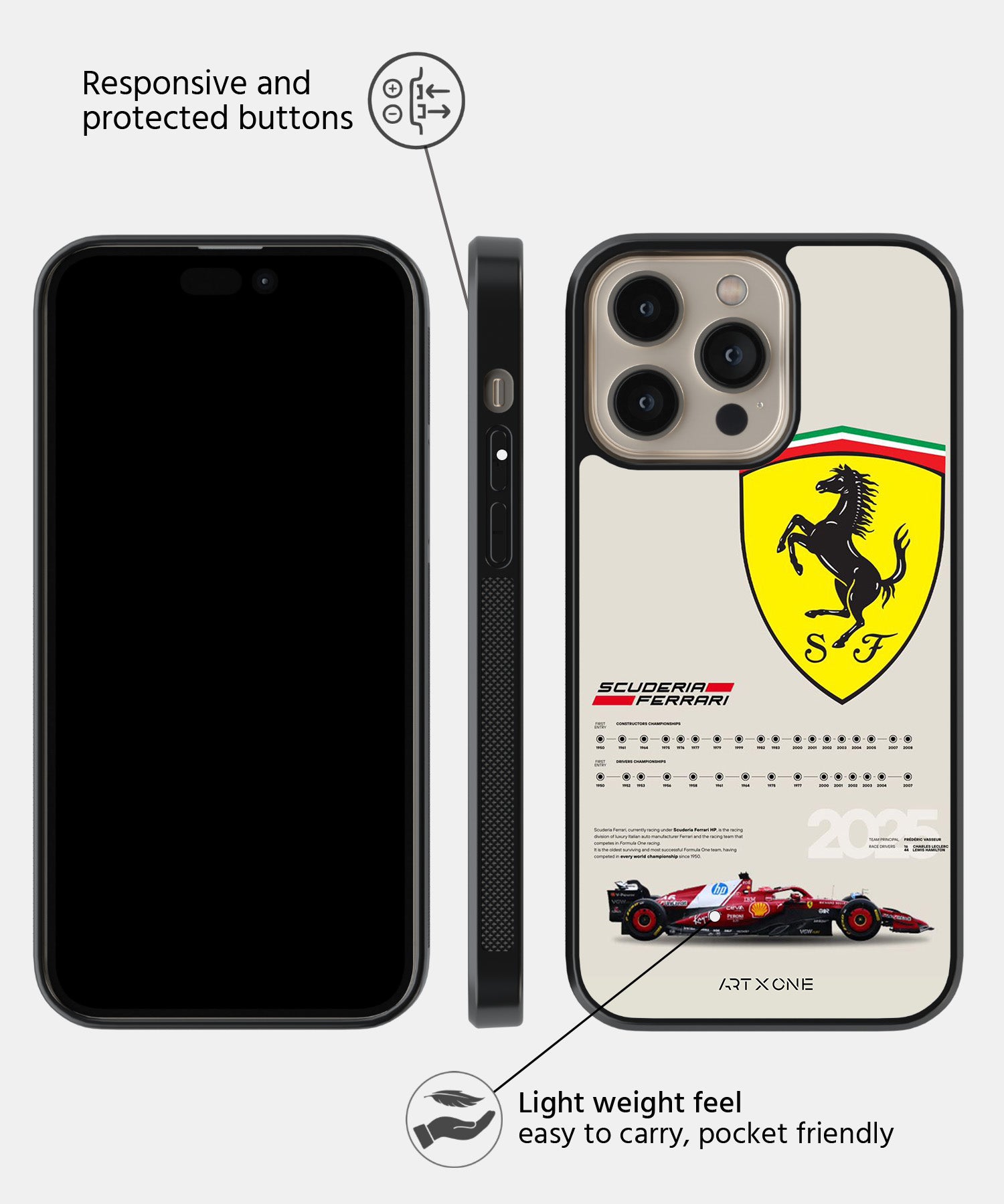 Ferrari Racing Mobile Back Cover