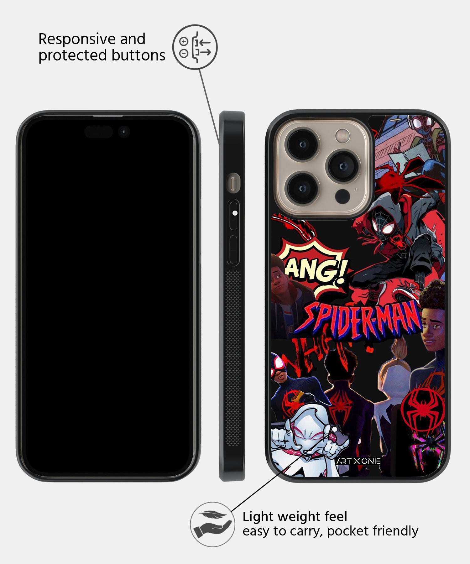Spiderman Miles Morales Mobile Back Cover