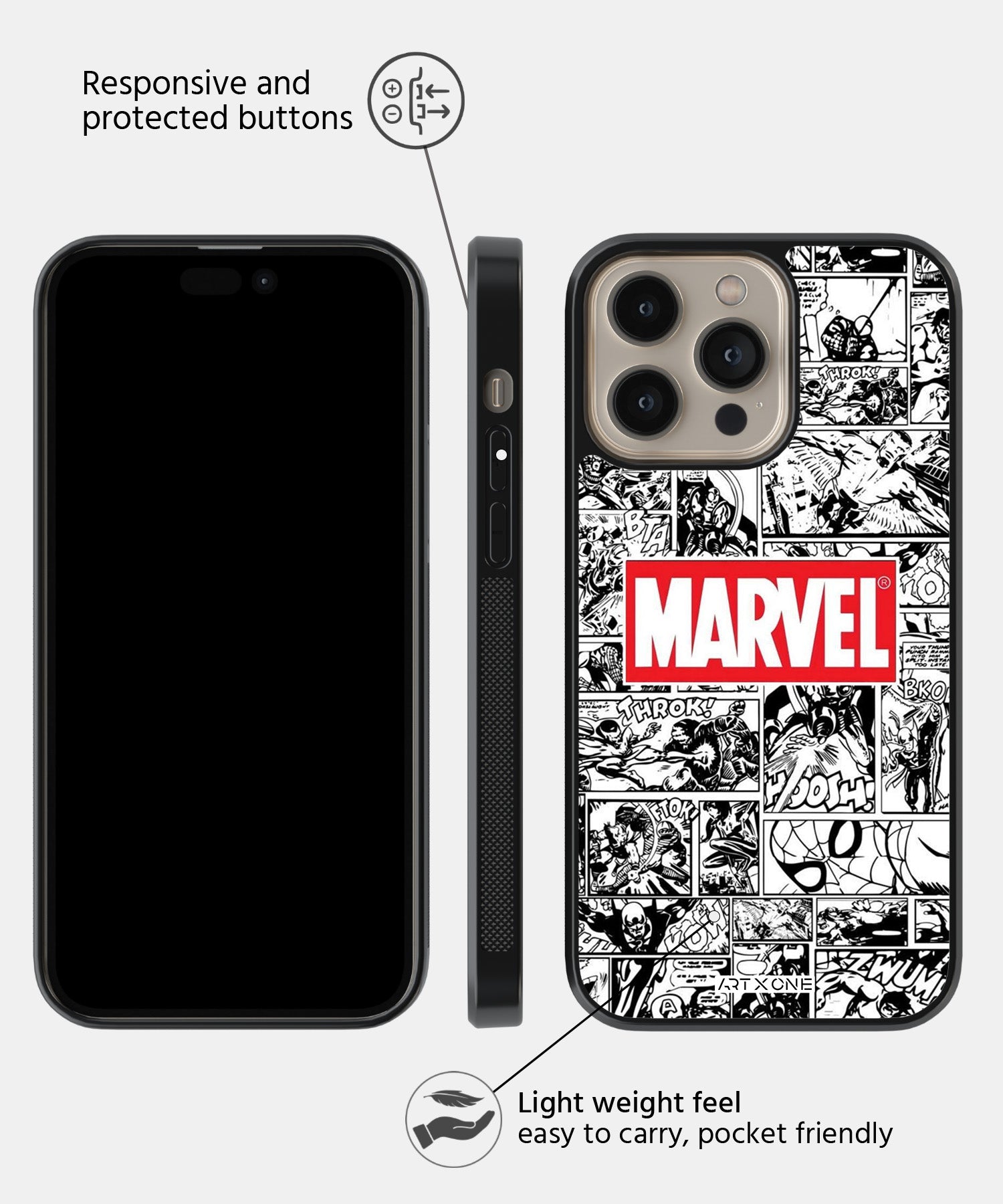 Marvel Mobile Back Cover