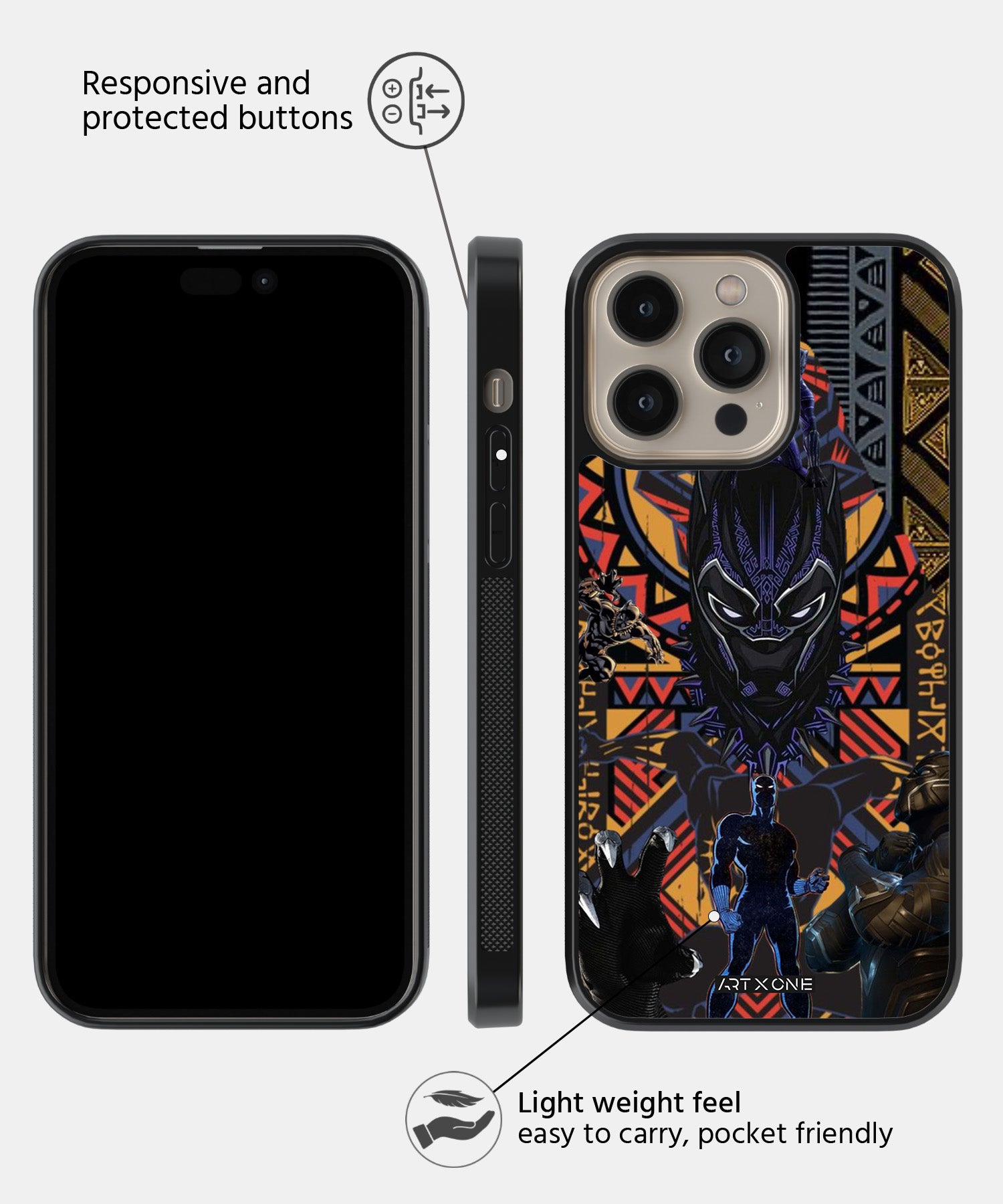 Black Panther Mobile Back Cover