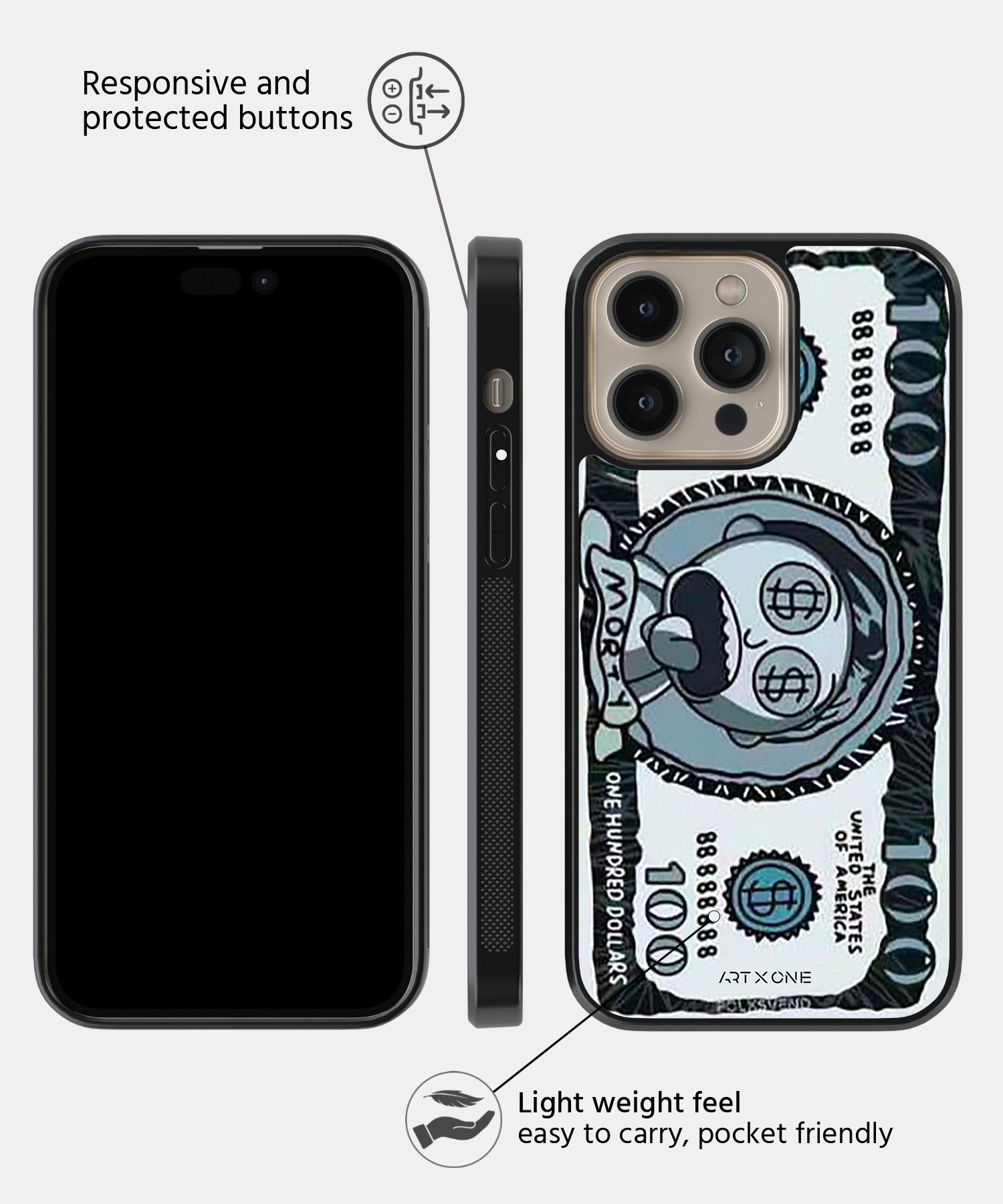 Morty Mobile Back Cover