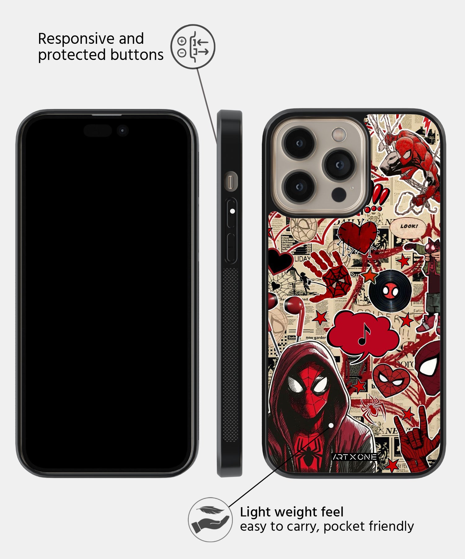 Spiderman Originals Mobile Back Cover