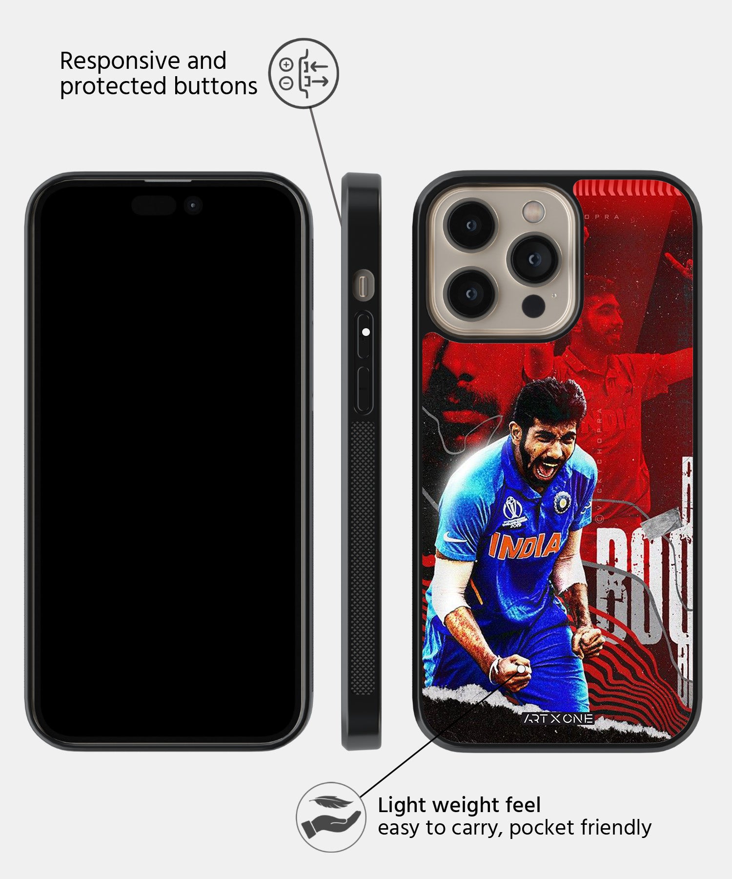 Jasprit Bumrah Mobile Back Cover