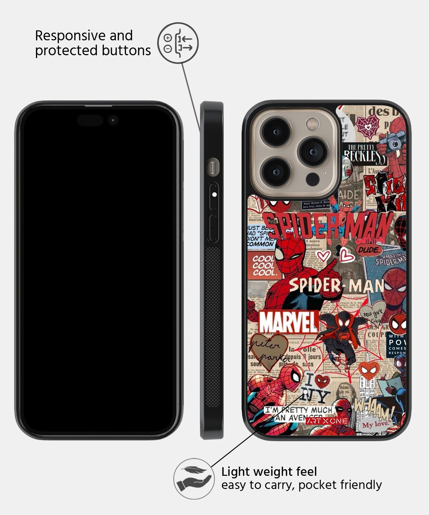 Spiderman Mobile Back Cover