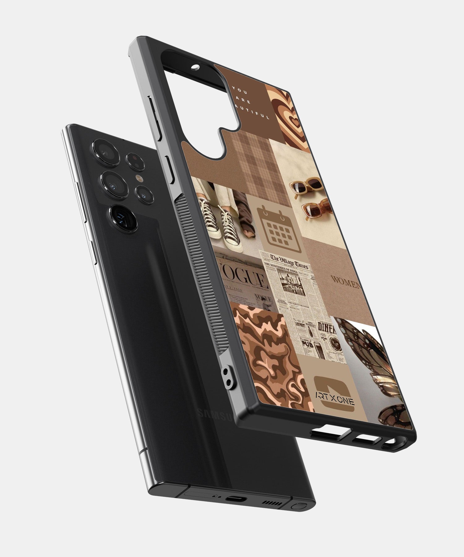 Brown Aesthetic Mobile Back Cover
