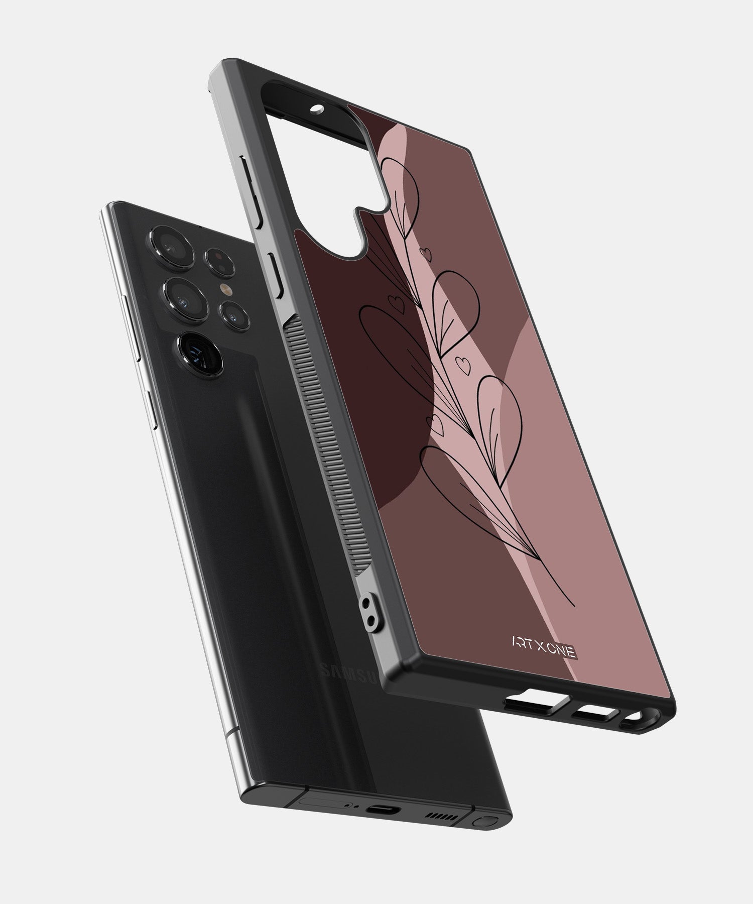 Brown Leaf Abstract Mobile Back Cover