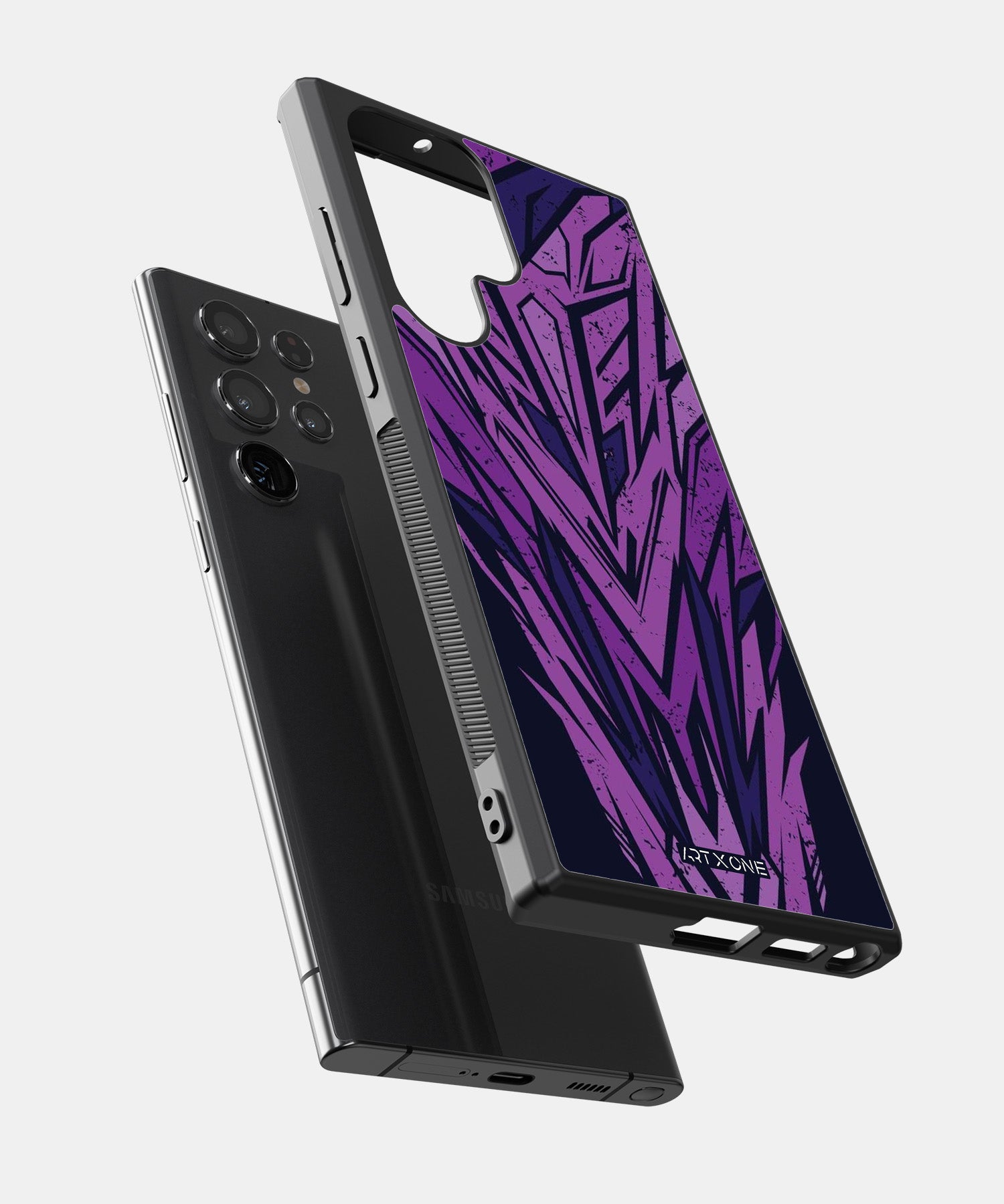 Abstract Purple Geometric Pattern Mobile Back Cover