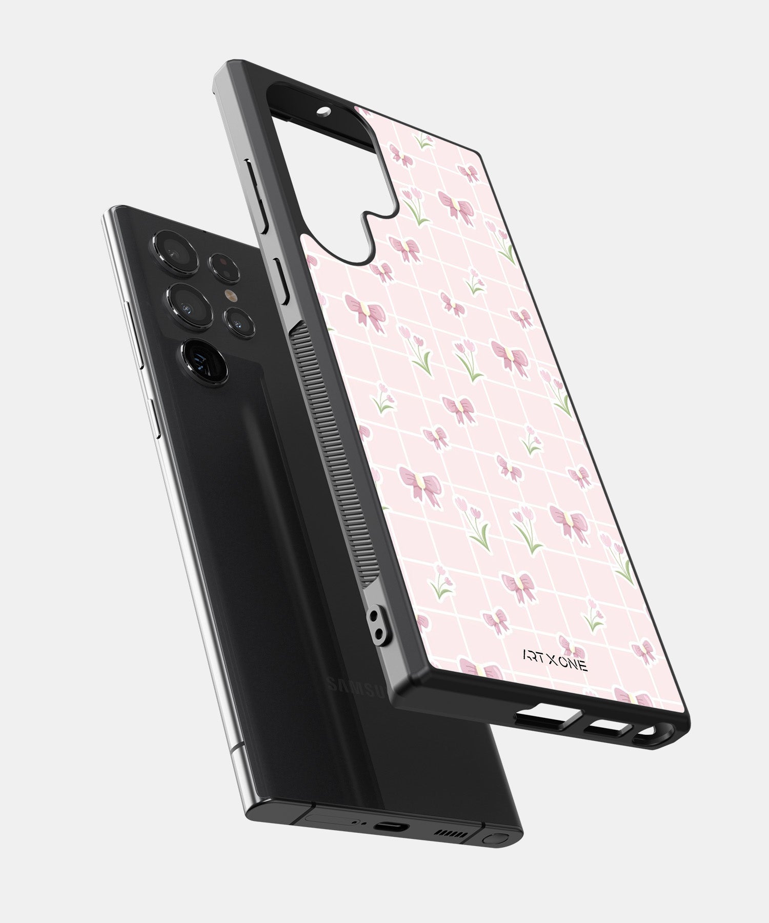 Spring Bow Grid Mobile Back Cover