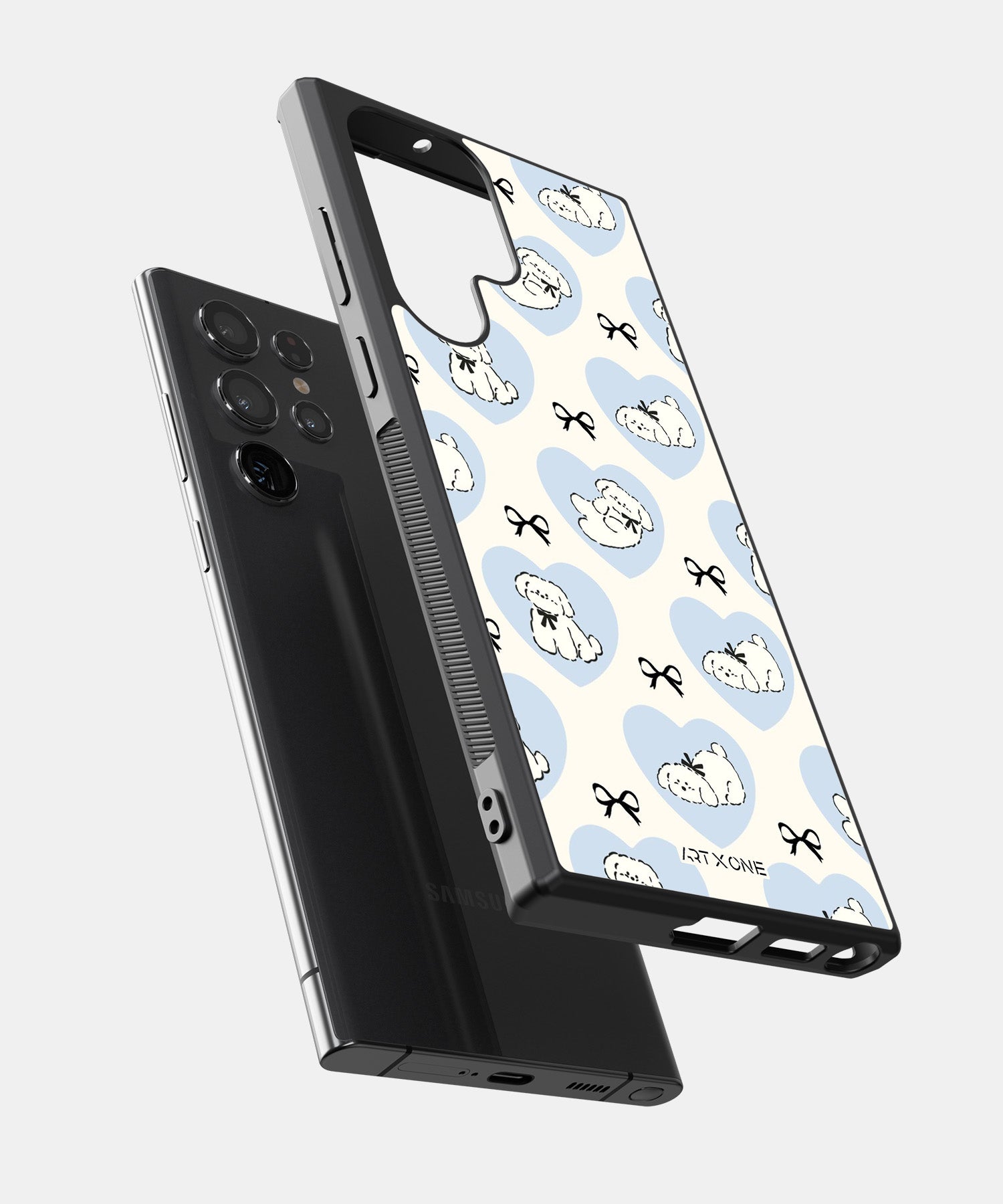 Bowtie Poodle Mobile Back Cover
