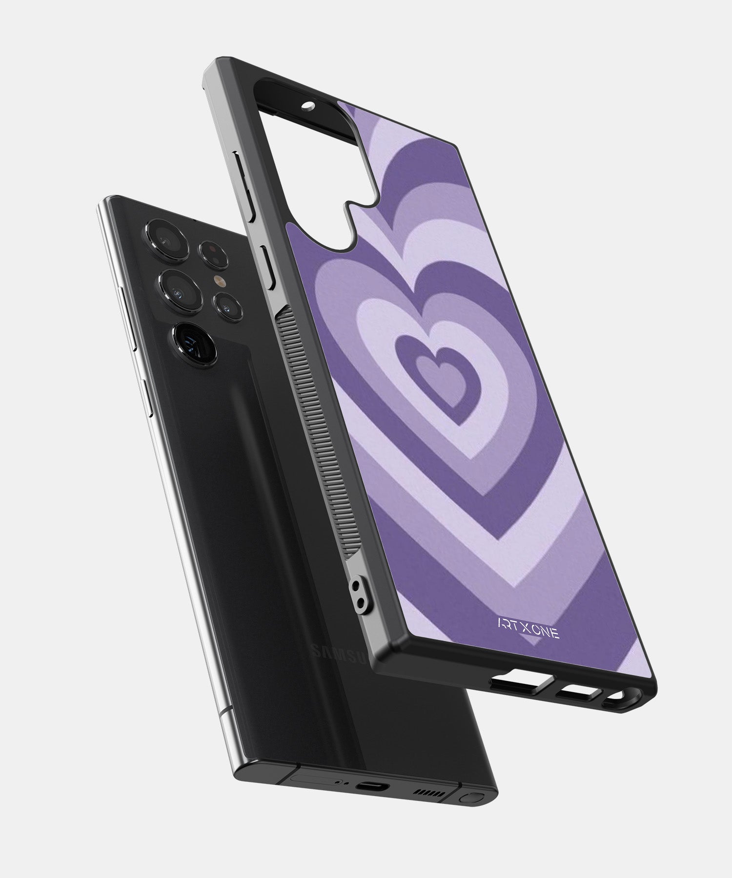 Y2K Pastel Purple Retro Hearts