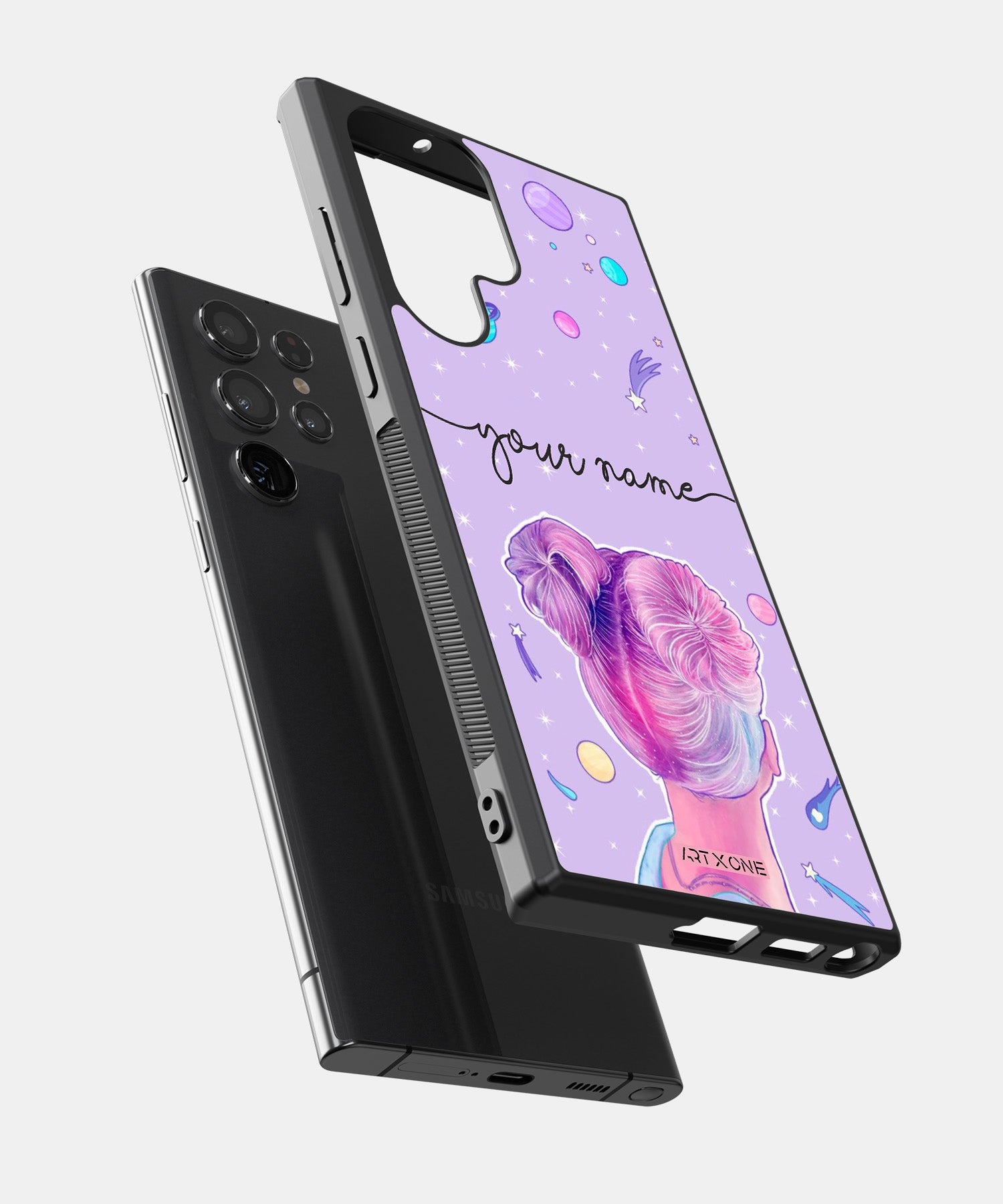 Admiring Galaxy  Mobile Back  Cover