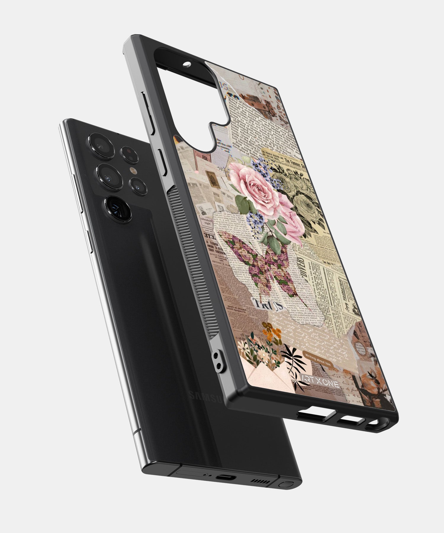 Flowers and Pages Mobile Back Cover