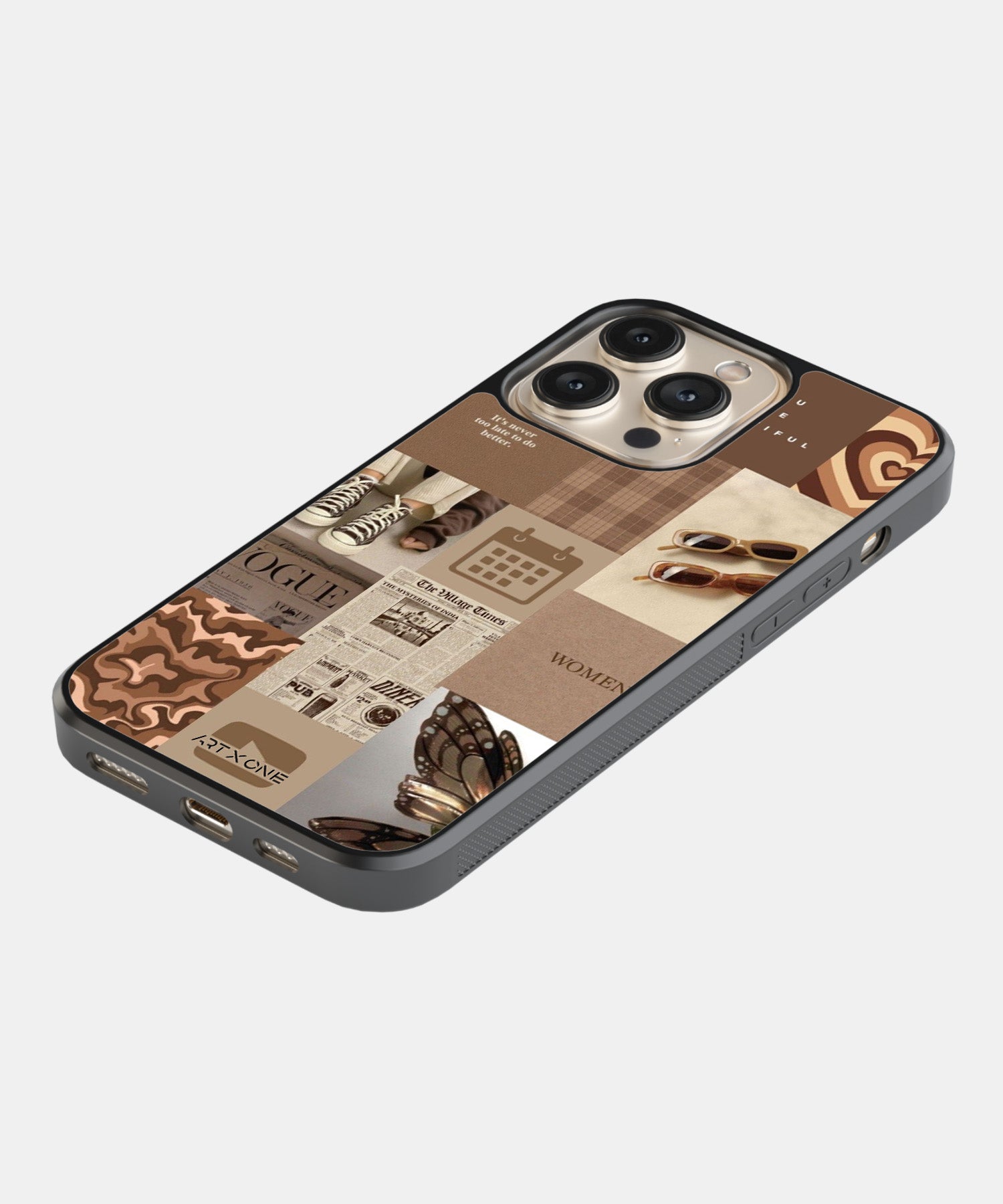 Brown Aesthetic Mobile Back Cover