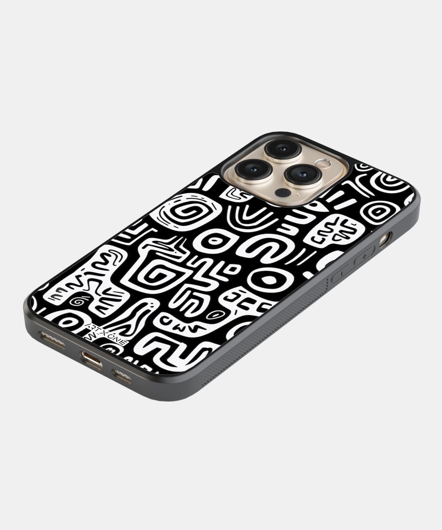 Abstract Black & White Pattern Mobile Back Cover