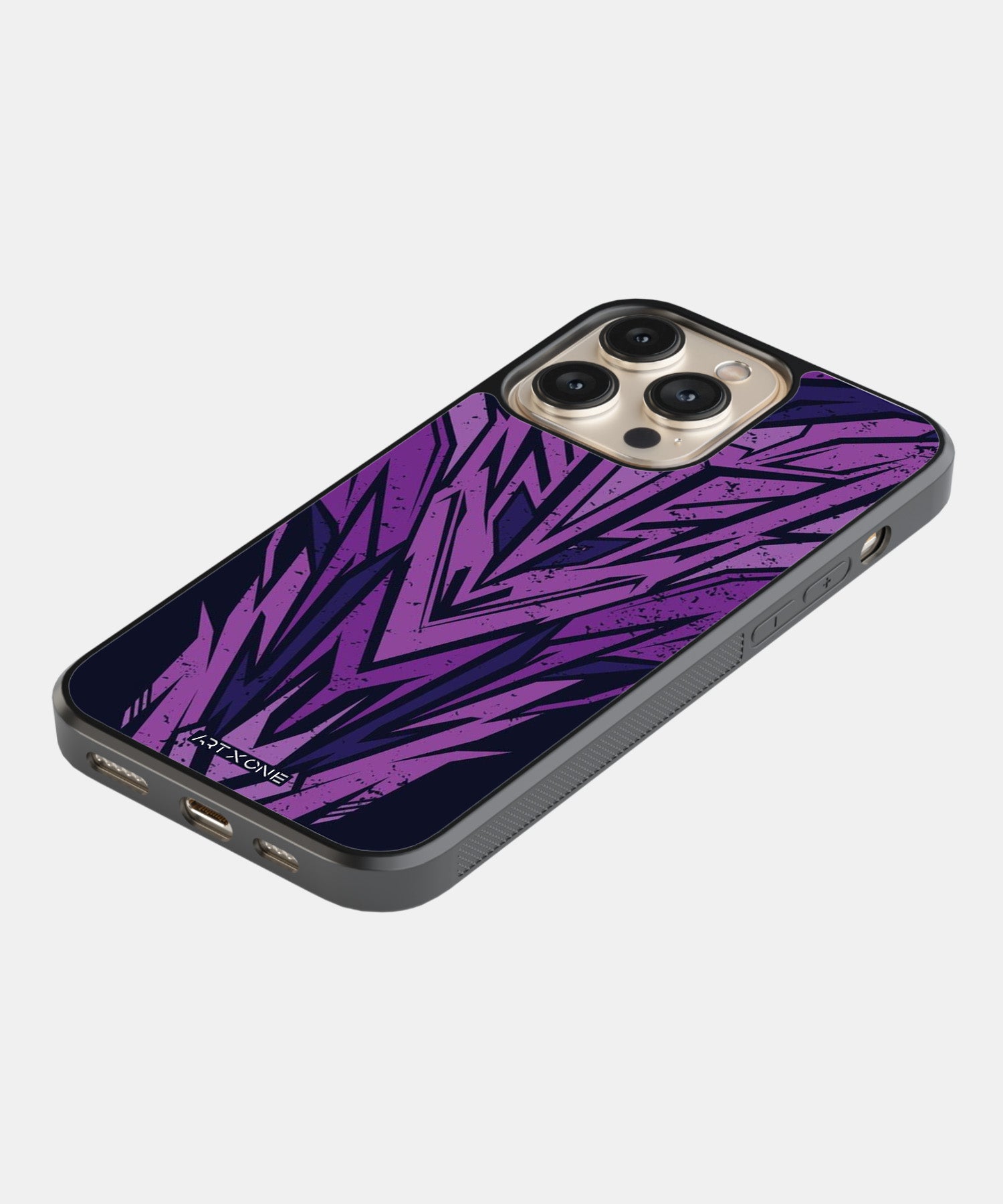 Abstract Purple Geometric Pattern Mobile Back Cover