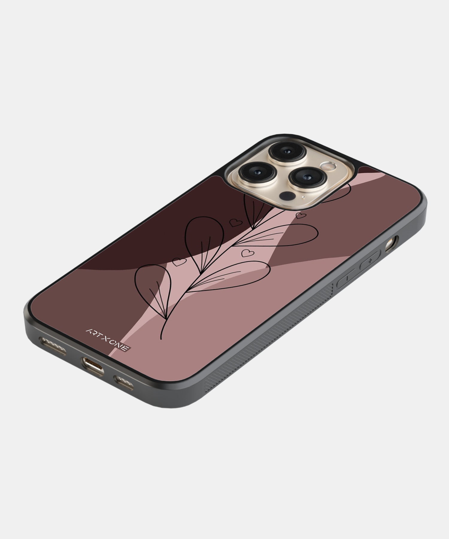 Brown Leaf Abstract Mobile Back Cover